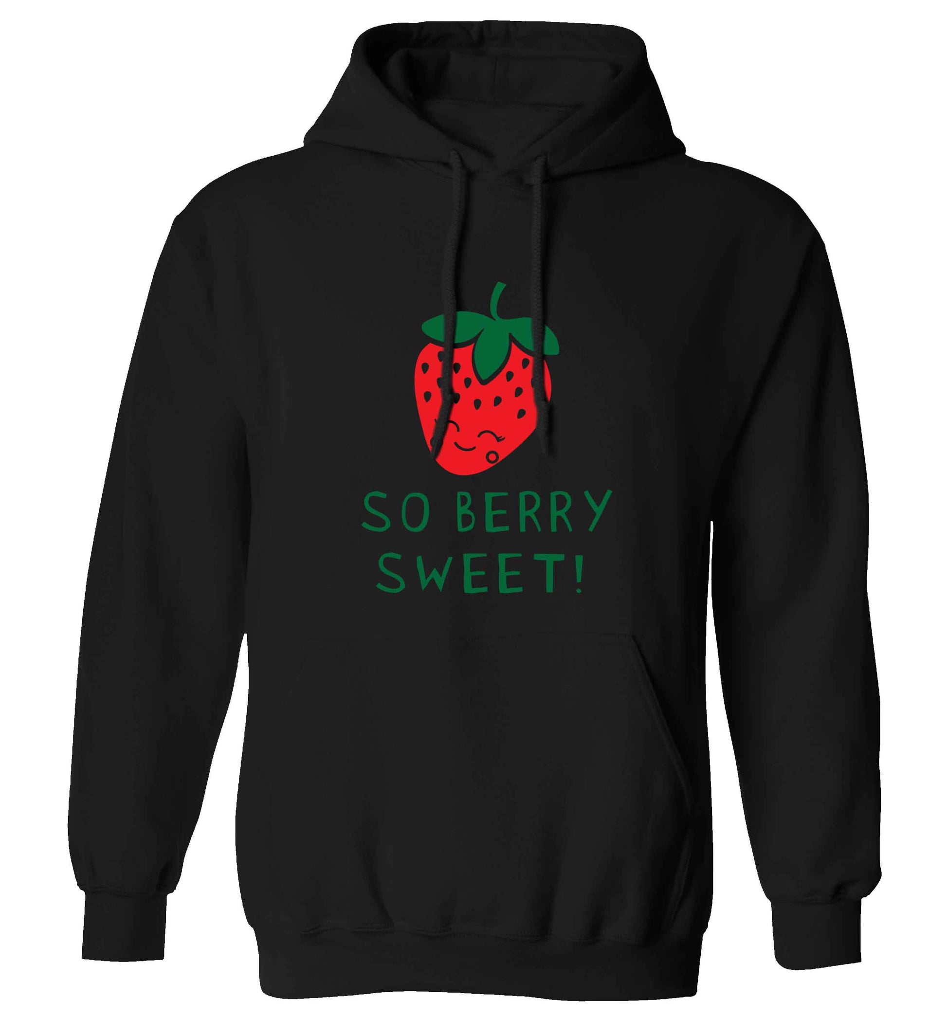 So berry sweet adults unisex black hoodie 2XL