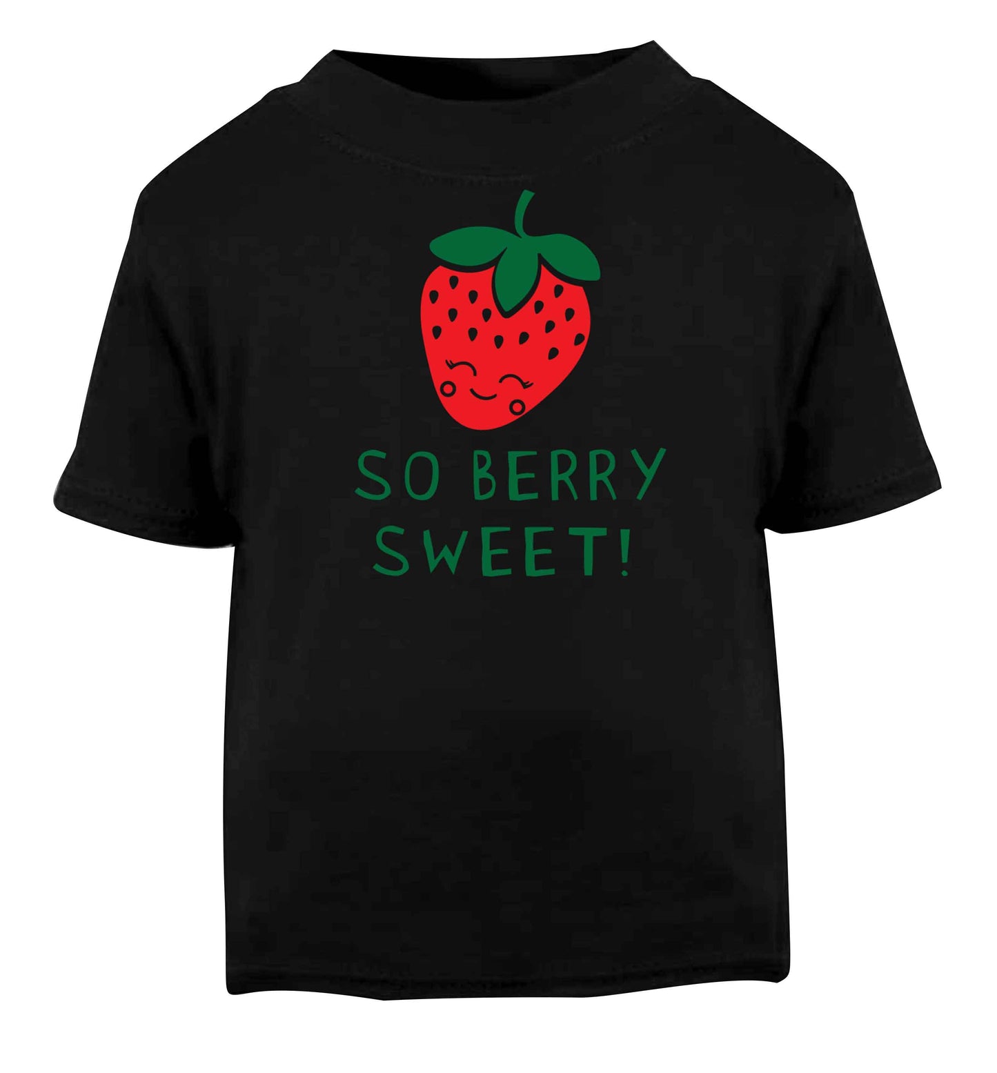 So berry sweet Black baby toddler Tshirt 2 years