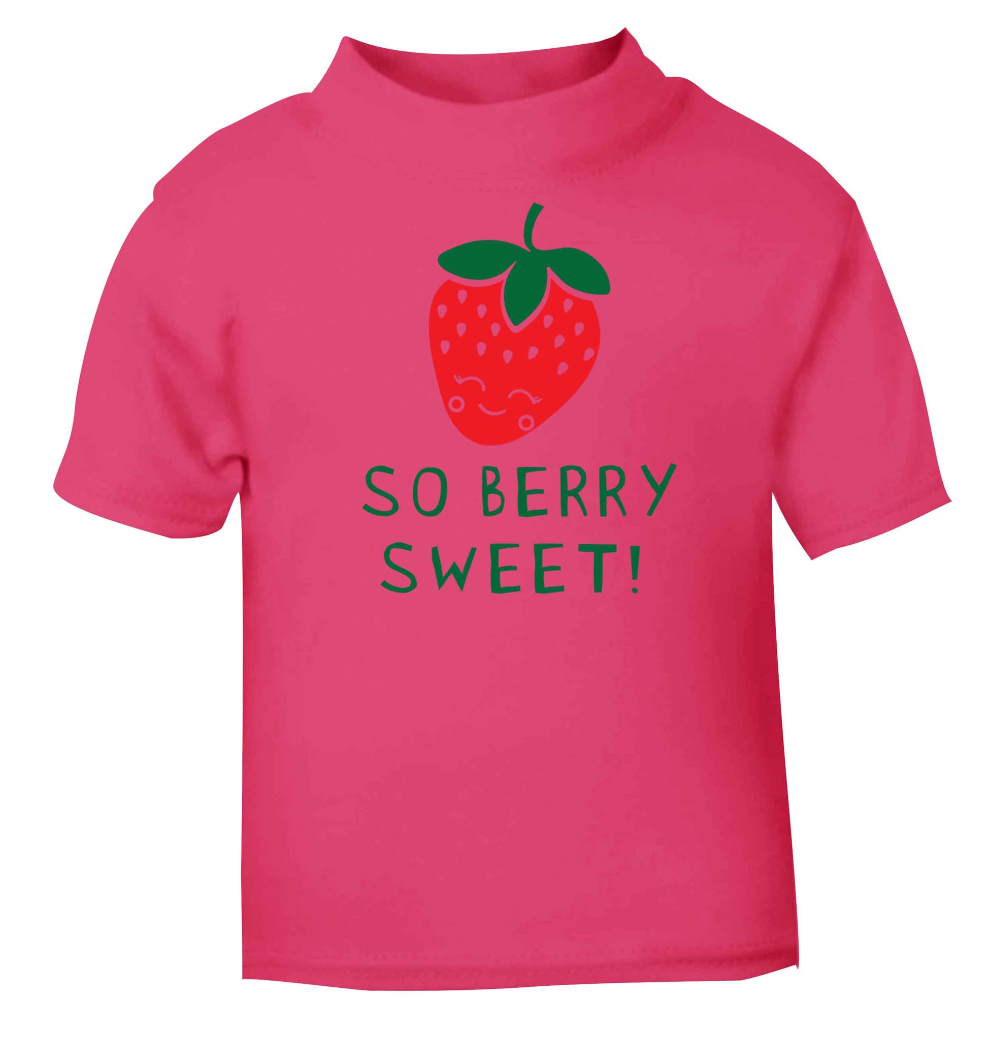 So berry sweet pink baby toddler Tshirt 2 Years
