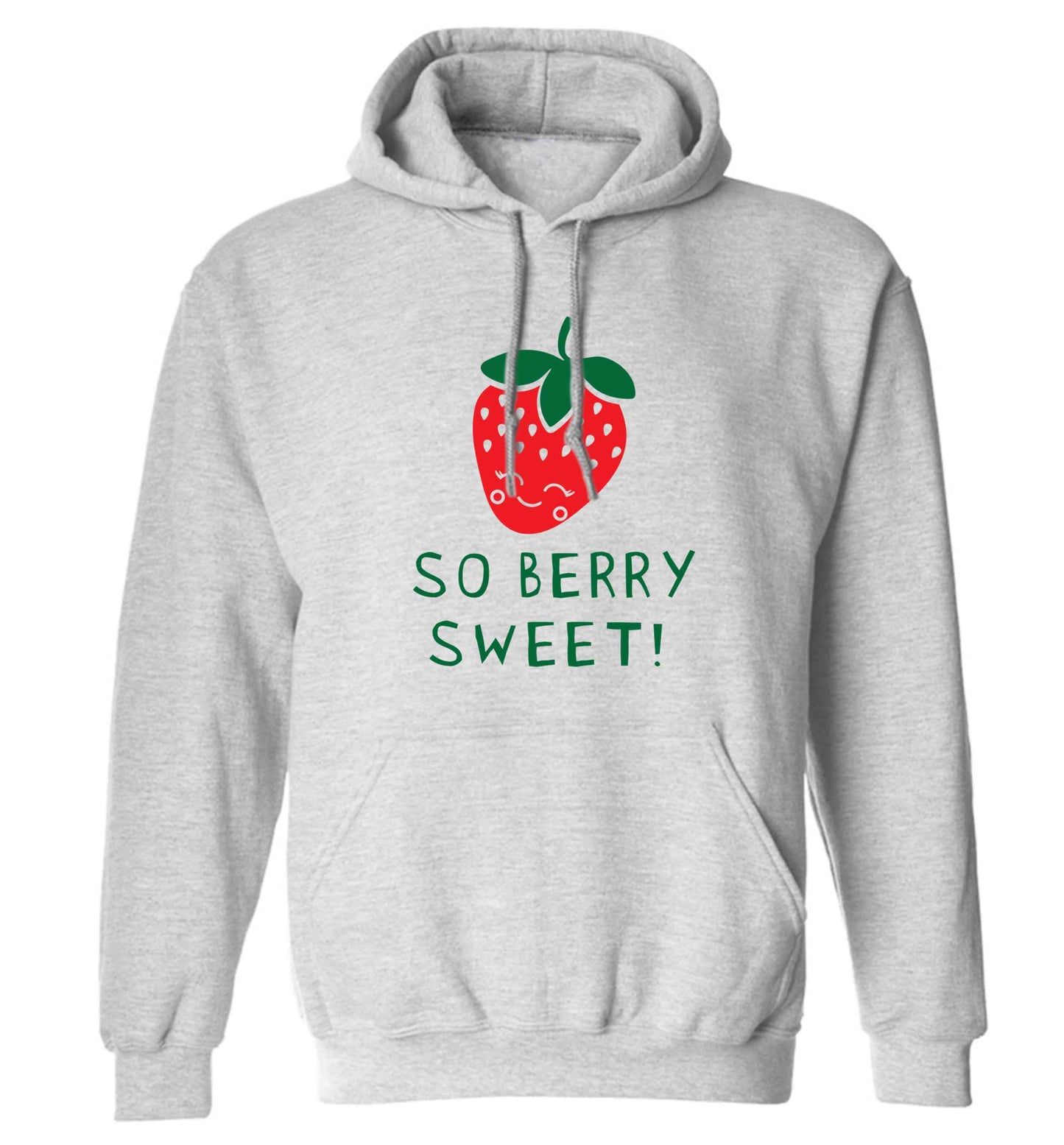 So berry sweet adults unisex grey hoodie 2XL