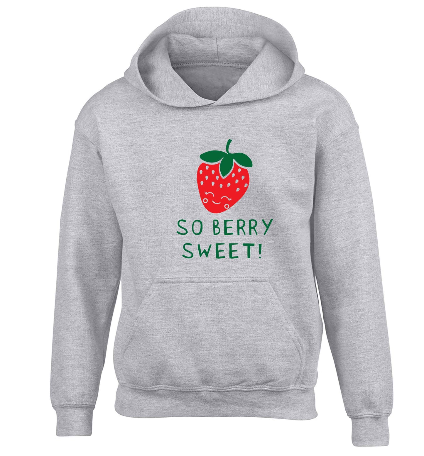 So berry sweet children's grey hoodie 12-13 Years