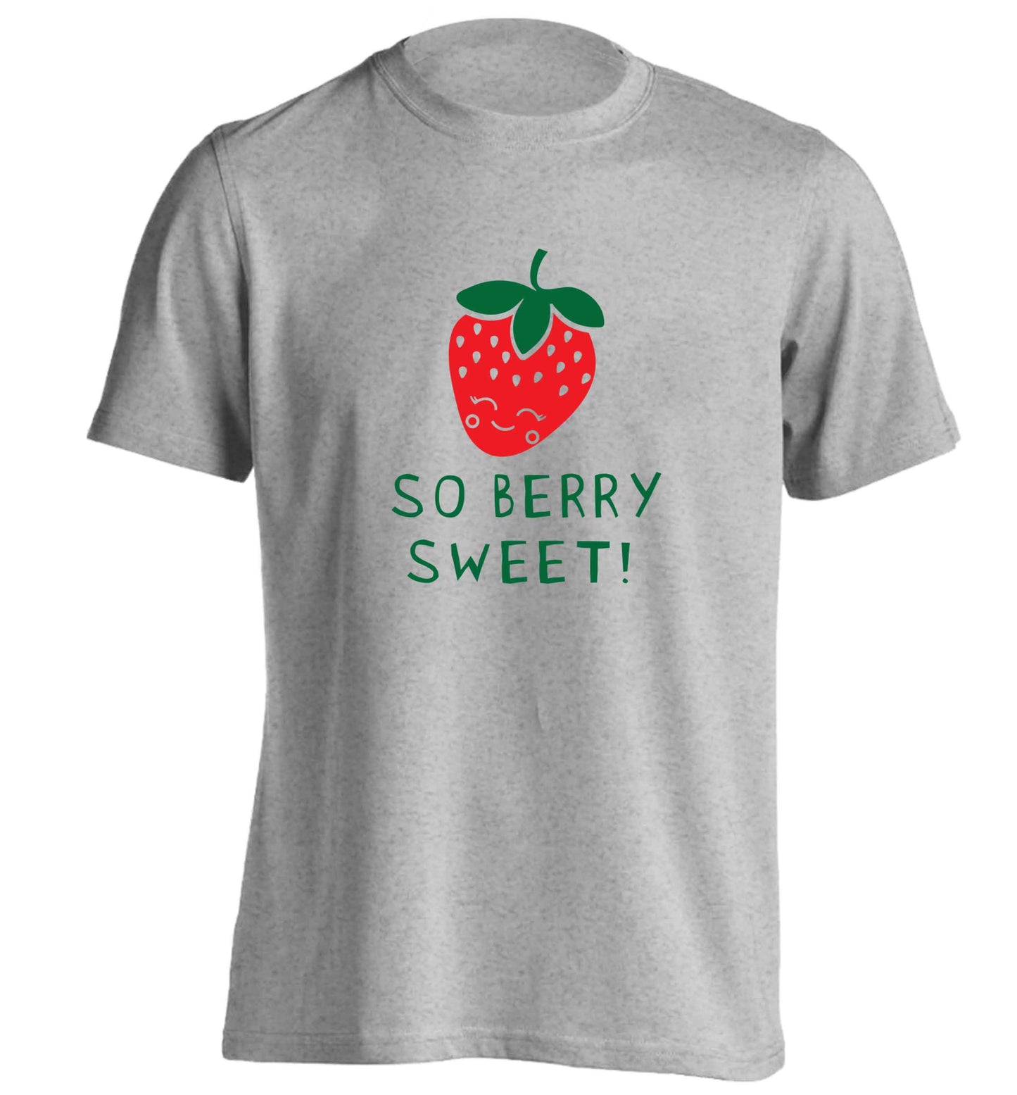 So berry sweet adults unisex grey Tshirt 2XL