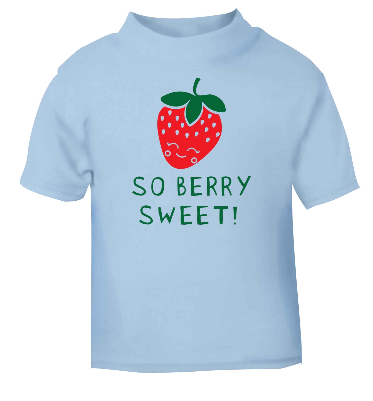 So berry sweet light blue baby toddler Tshirt 2 Years