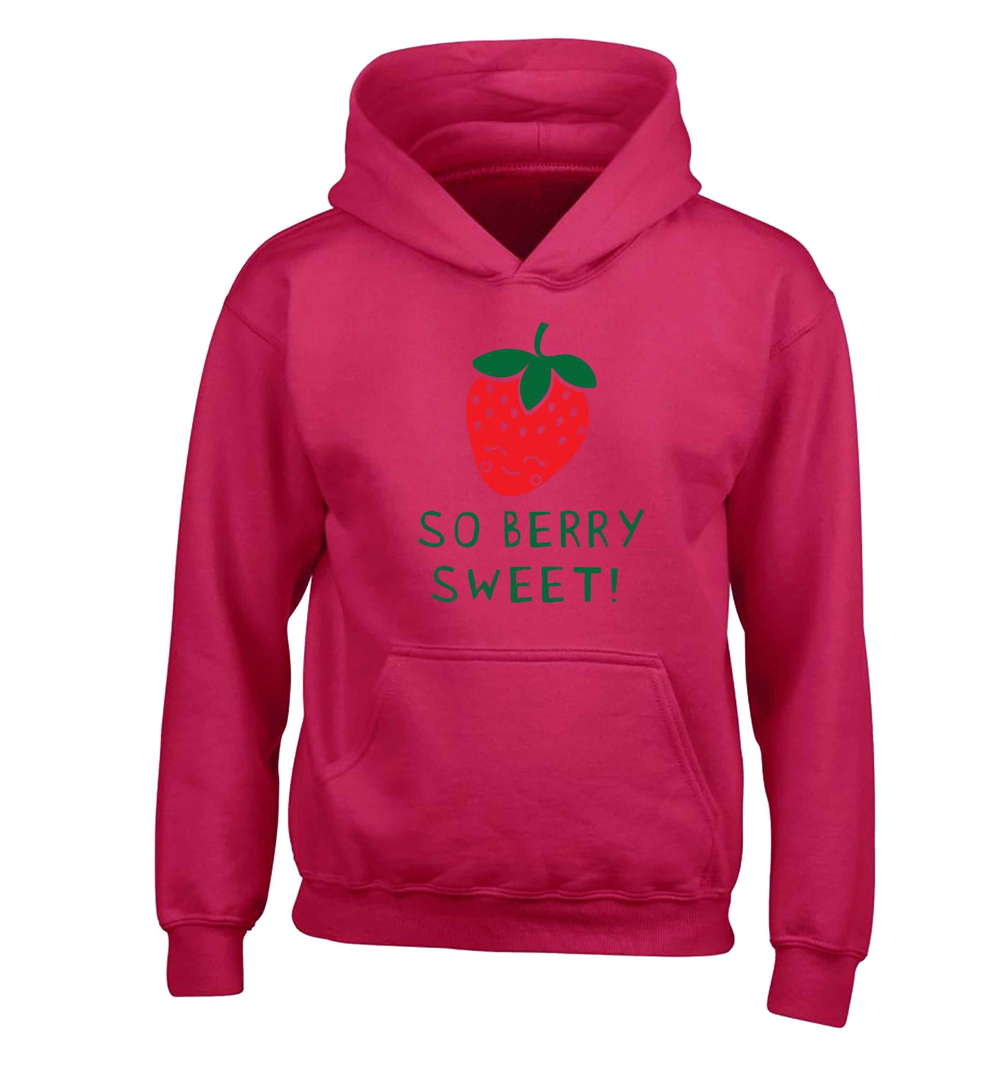 So berry sweet children's pink hoodie 12-13 Years