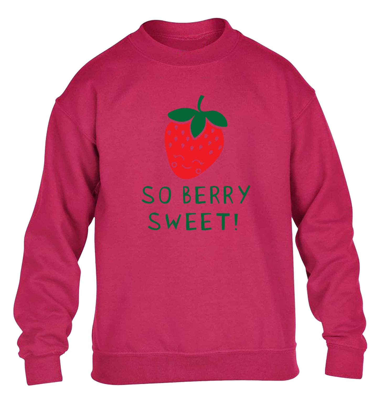 So berry sweet children's pink sweater 12-13 Years