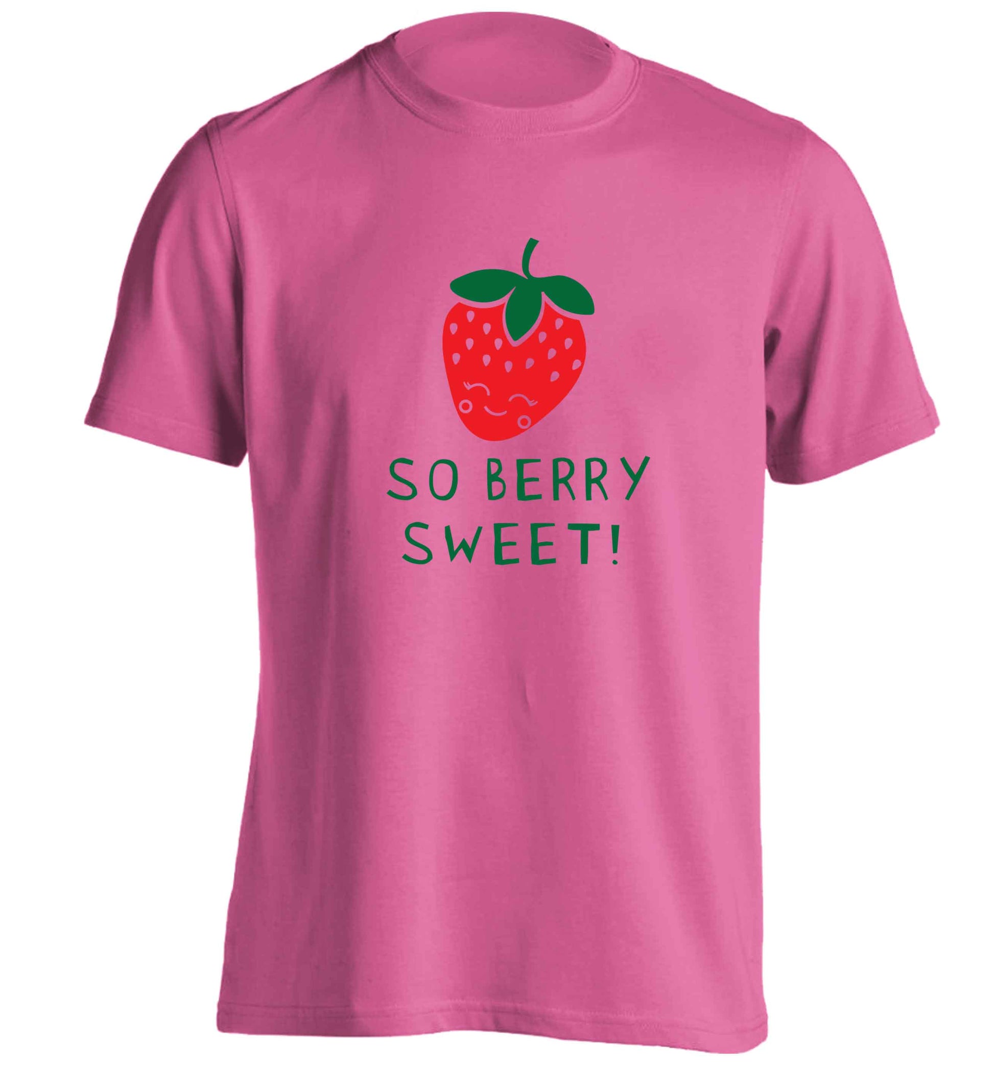 So berry sweet adults unisex pink Tshirt 2XL