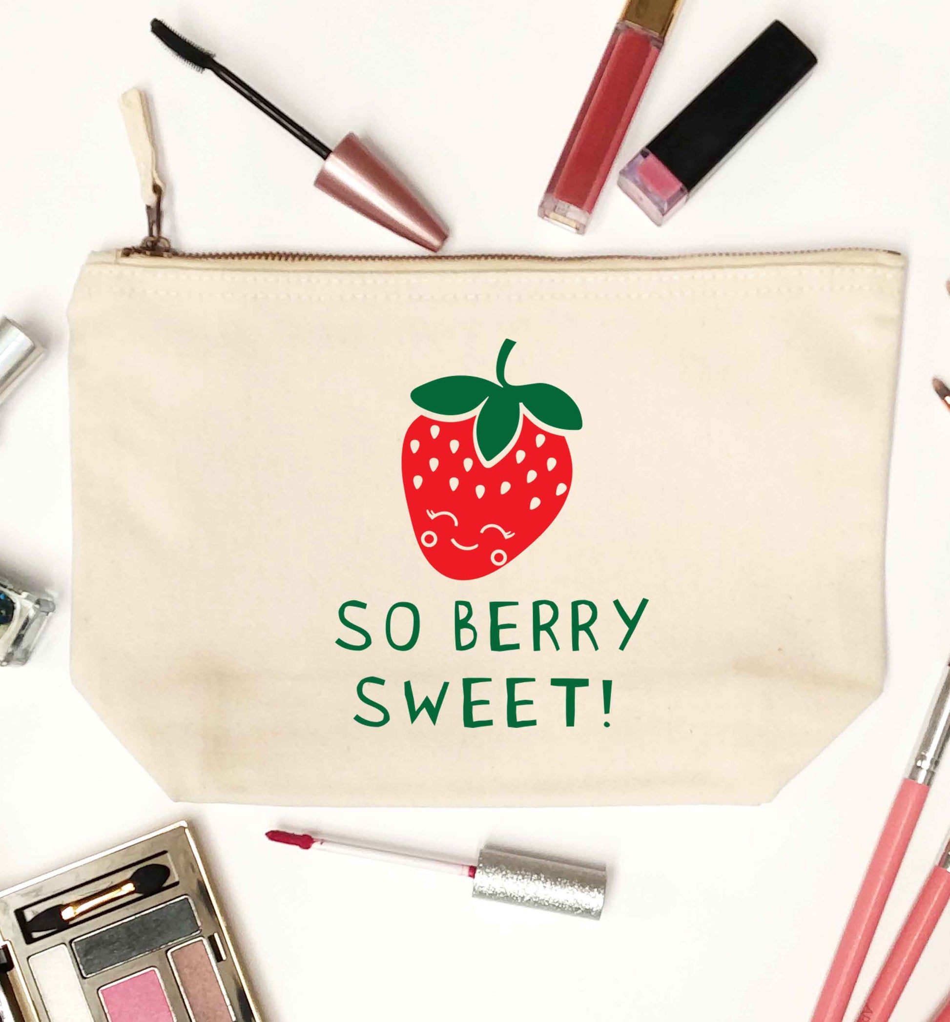 So berry sweet natural makeup bag