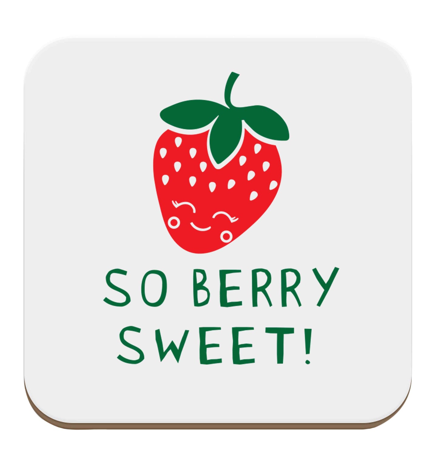 So berry sweet set of four coasters