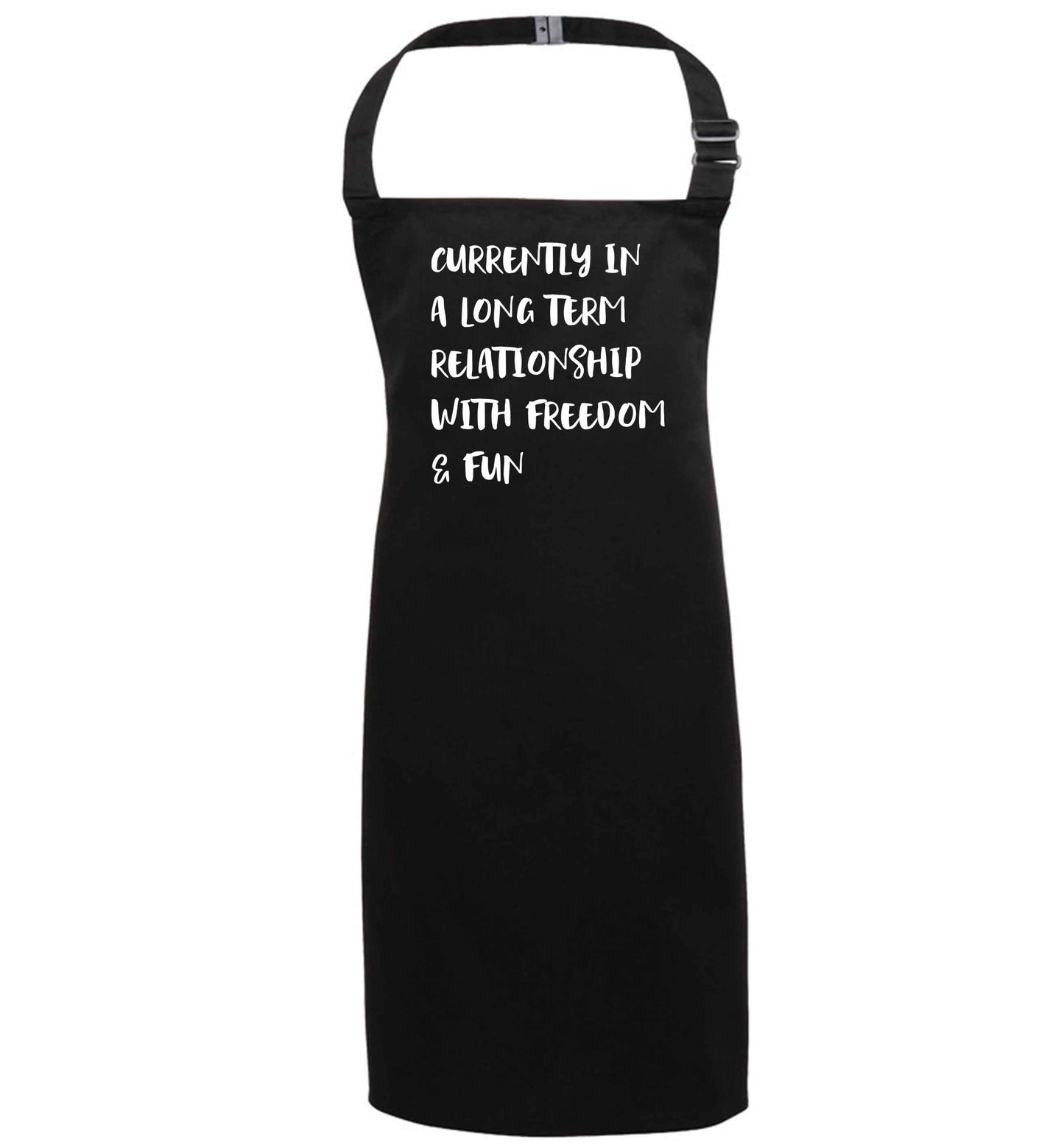 Currently in a long term relationship with freedom and fun black apron 7-10 years