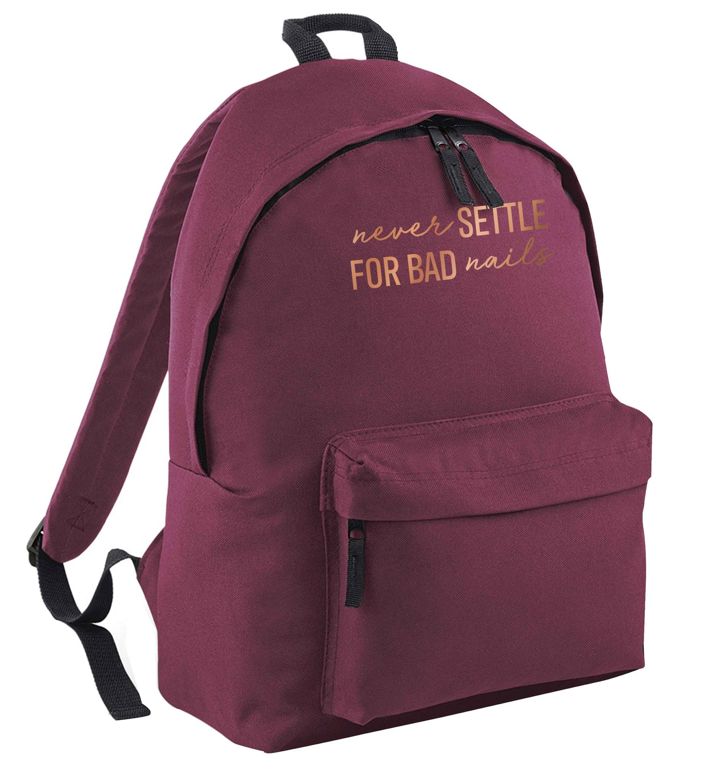 Never settle for bad nails - rose gold | Children's backpack