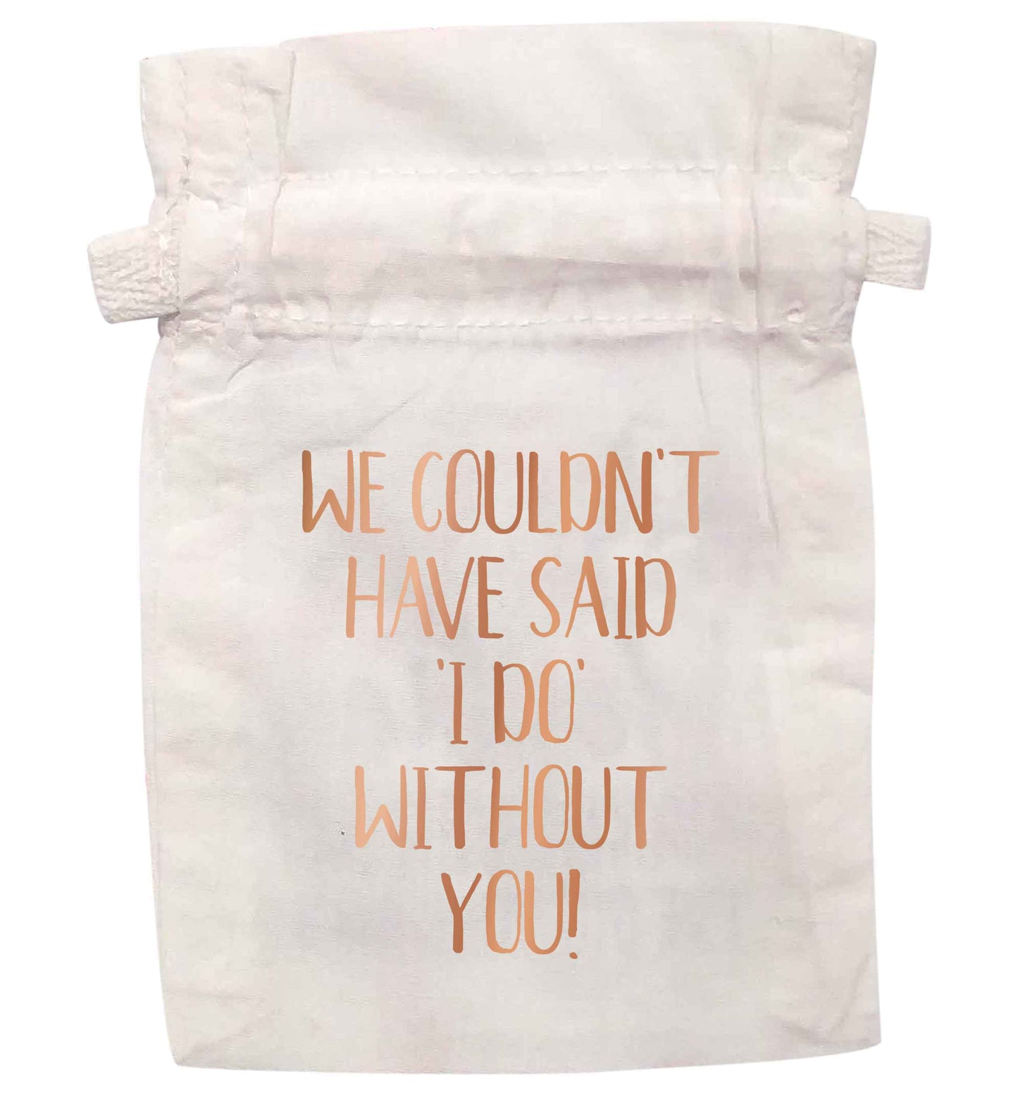 We couldn't have said I do without you - rose gold | Pouch / Drawstring bag