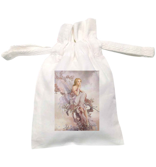 Traditional tooth fairy bag | XS drawstring pouch | Organic Cotton Bag