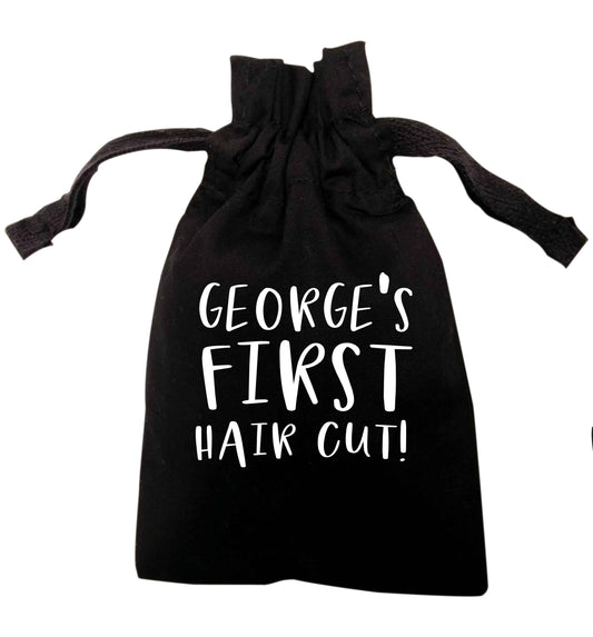 Personalised babies first haircut  | XS drawstring pouch | Organic Cotton Bag
