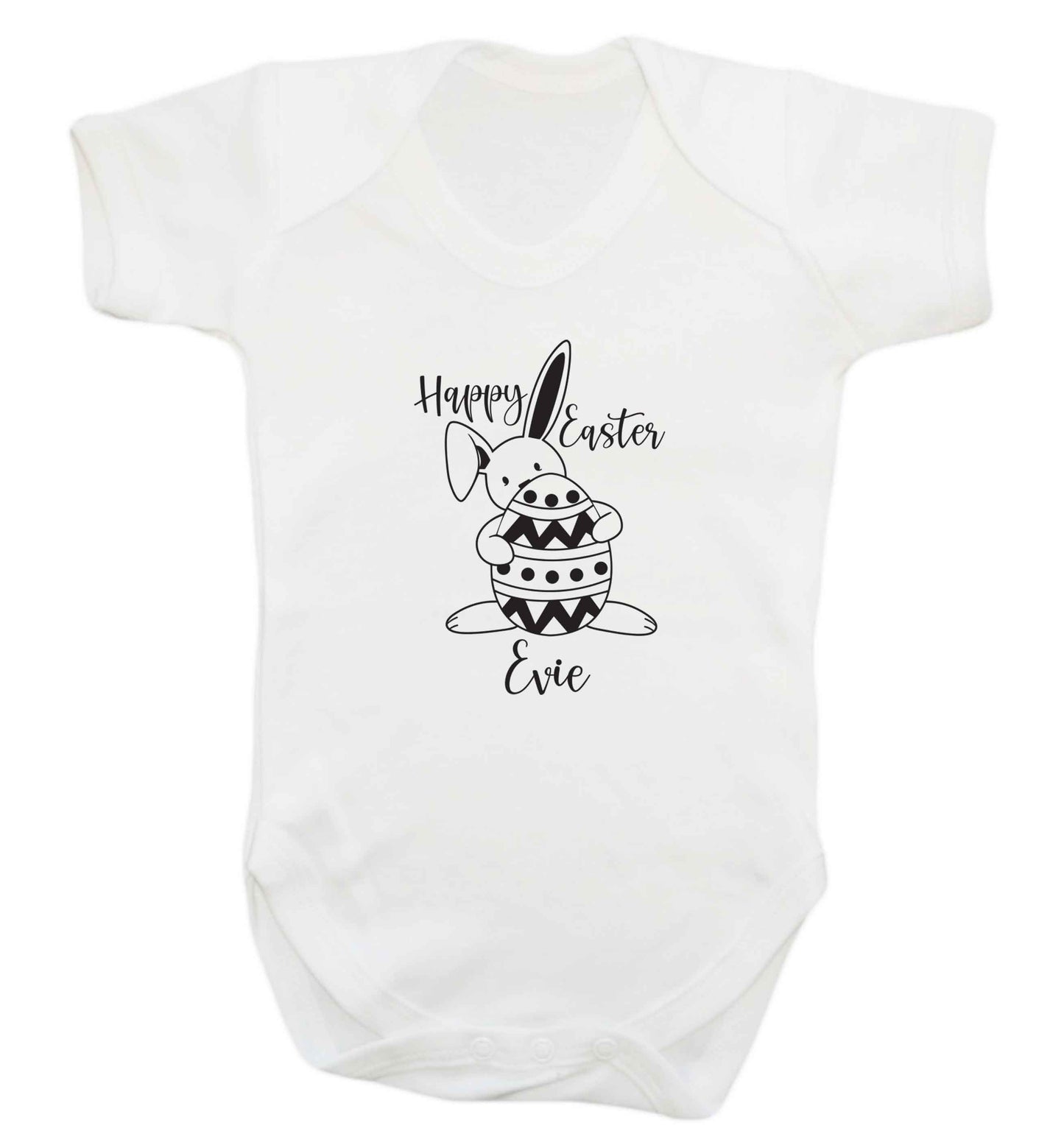 Happy Easter - personalised baby vest white 18-24 months
