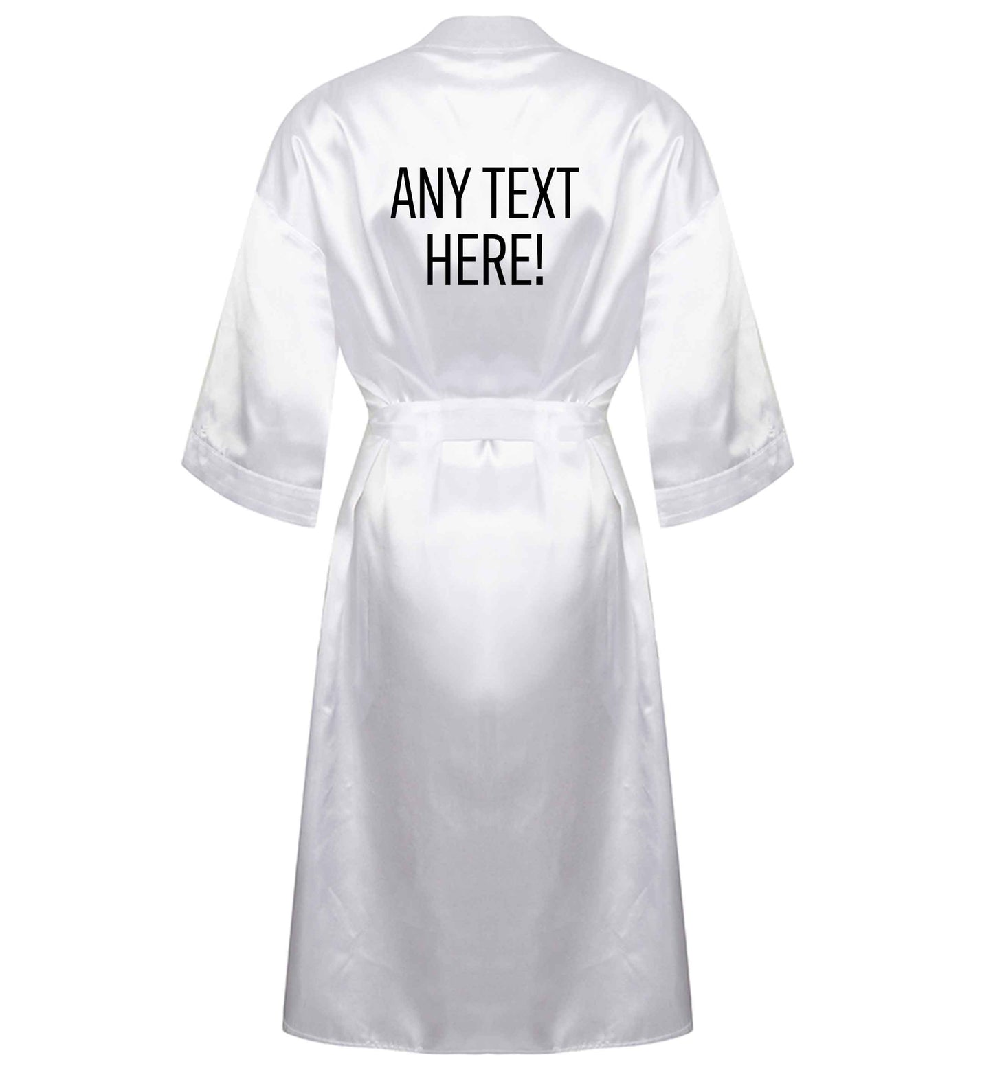 Happy Easter - personalised XL/XXL white ladies dressing gown size 16/18