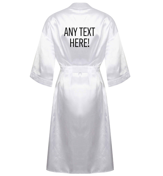 Happy Easter - personalised XL/XXL white ladies dressing gown size 16/18