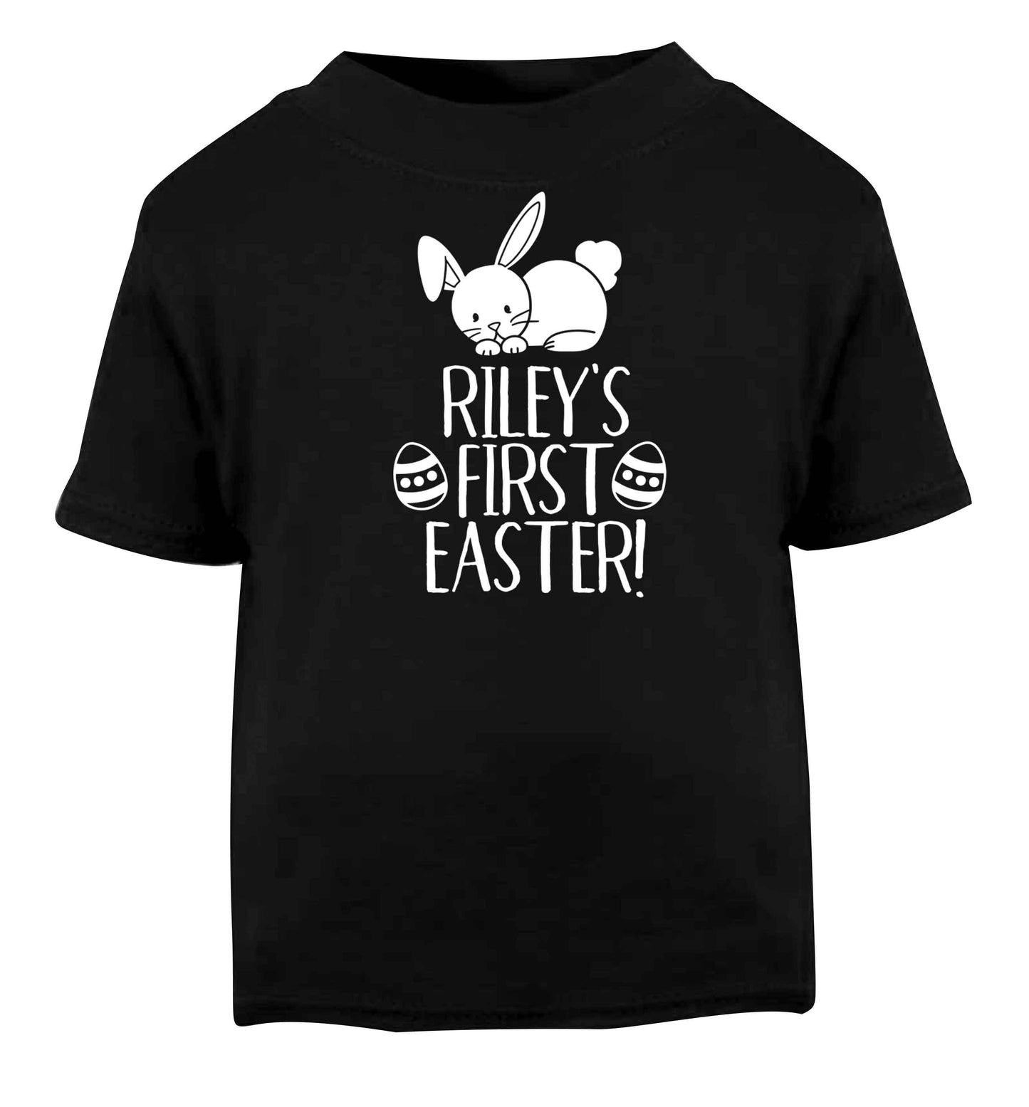 Personalised first Easter Black baby toddler Tshirt 2 years
