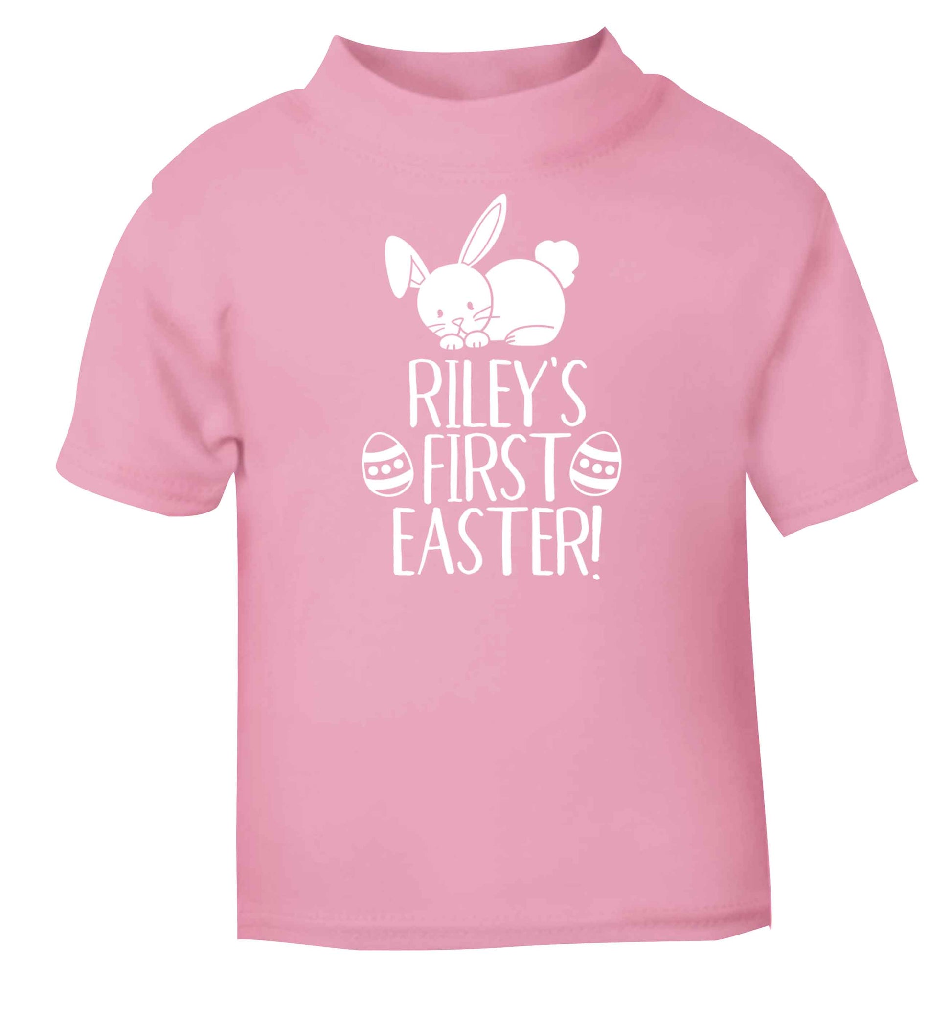 Personalised first Easter light pink baby toddler Tshirt 2 Years