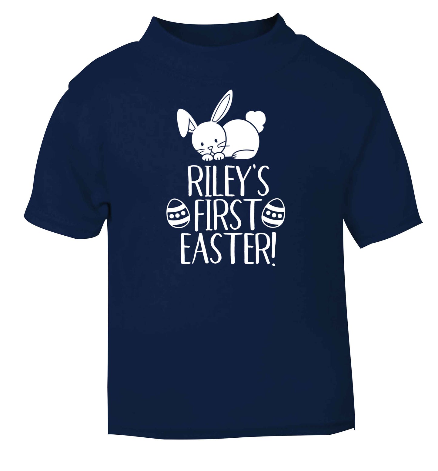 Personalised first Easter navy baby toddler Tshirt 2 Years