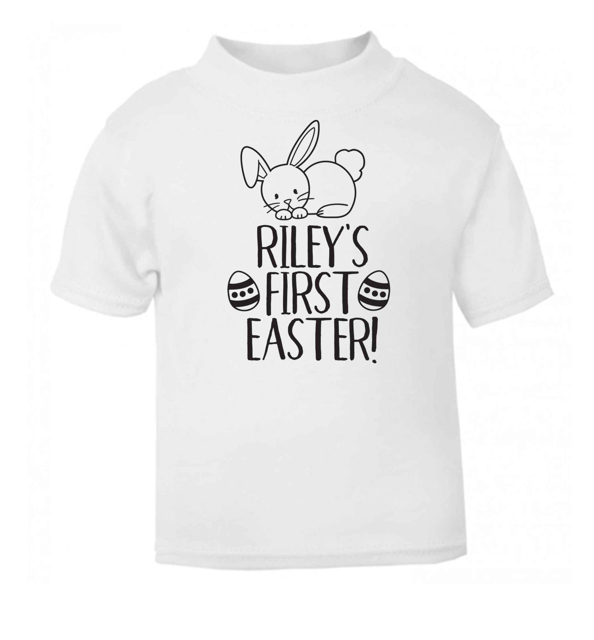 Personalised first Easter white baby toddler Tshirt 2 Years