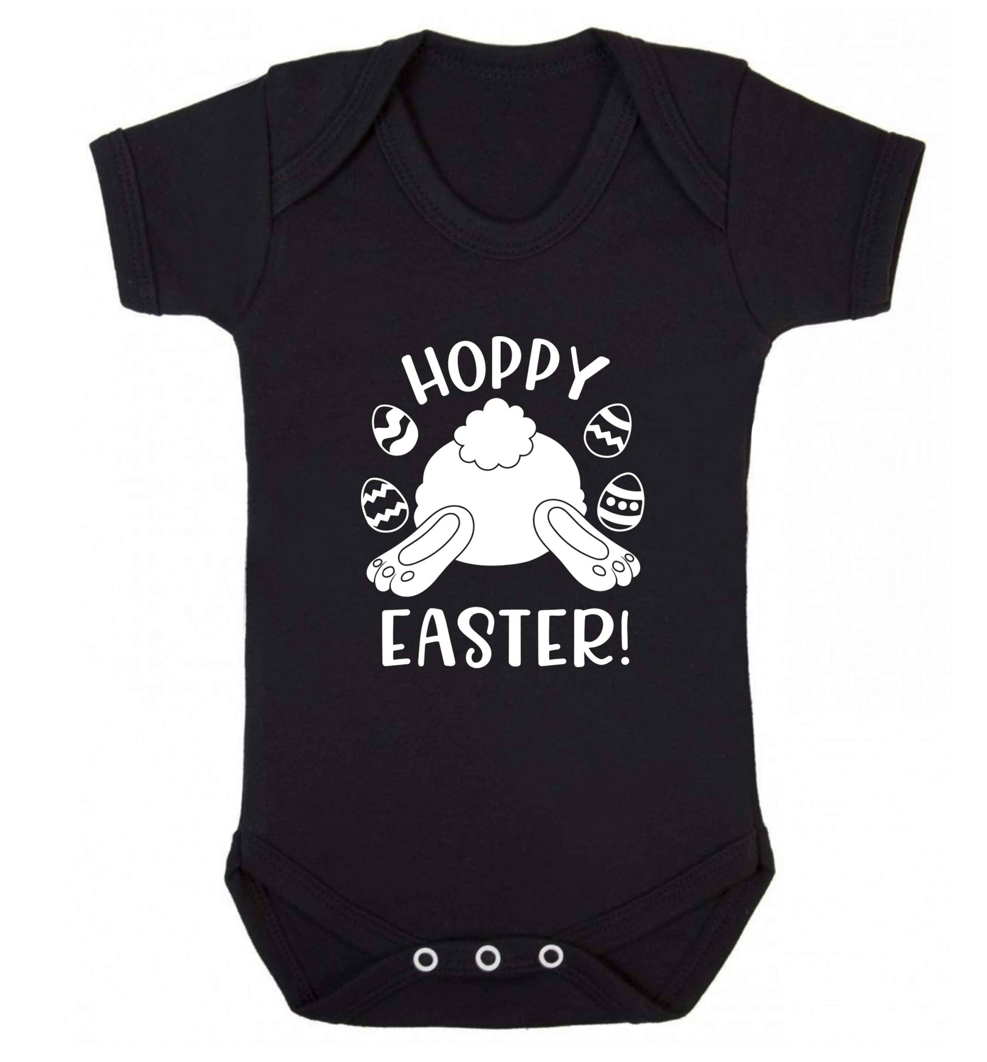Hoppy Easter baby vest black 18-24 months