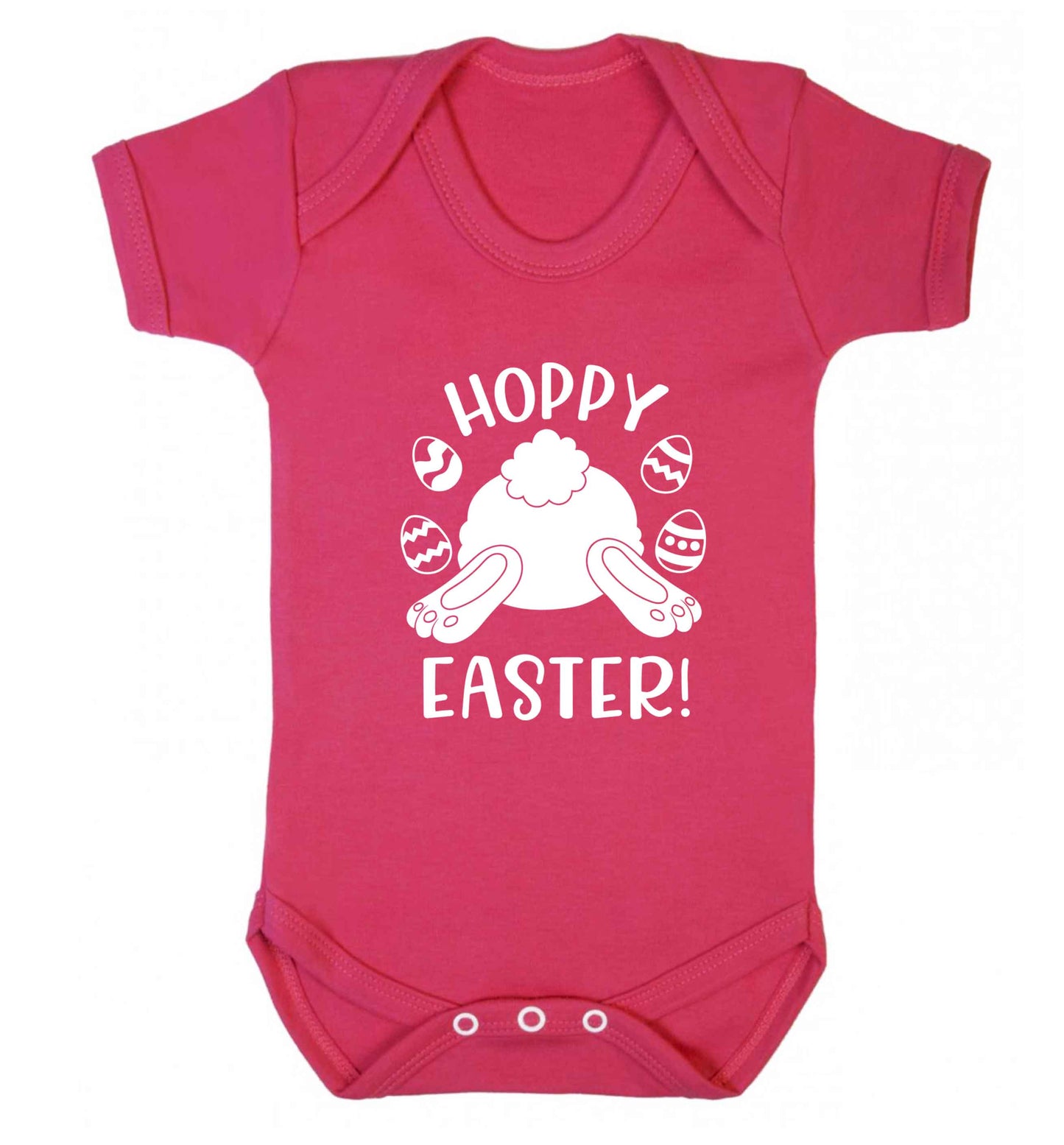 Hoppy Easter baby vest dark pink 18-24 months
