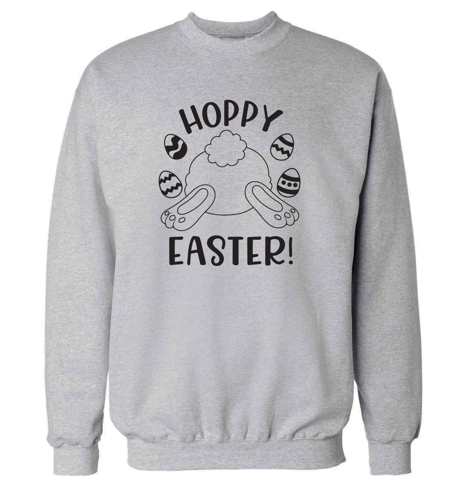 Hoppy Easter adult's unisex grey sweater 2XL