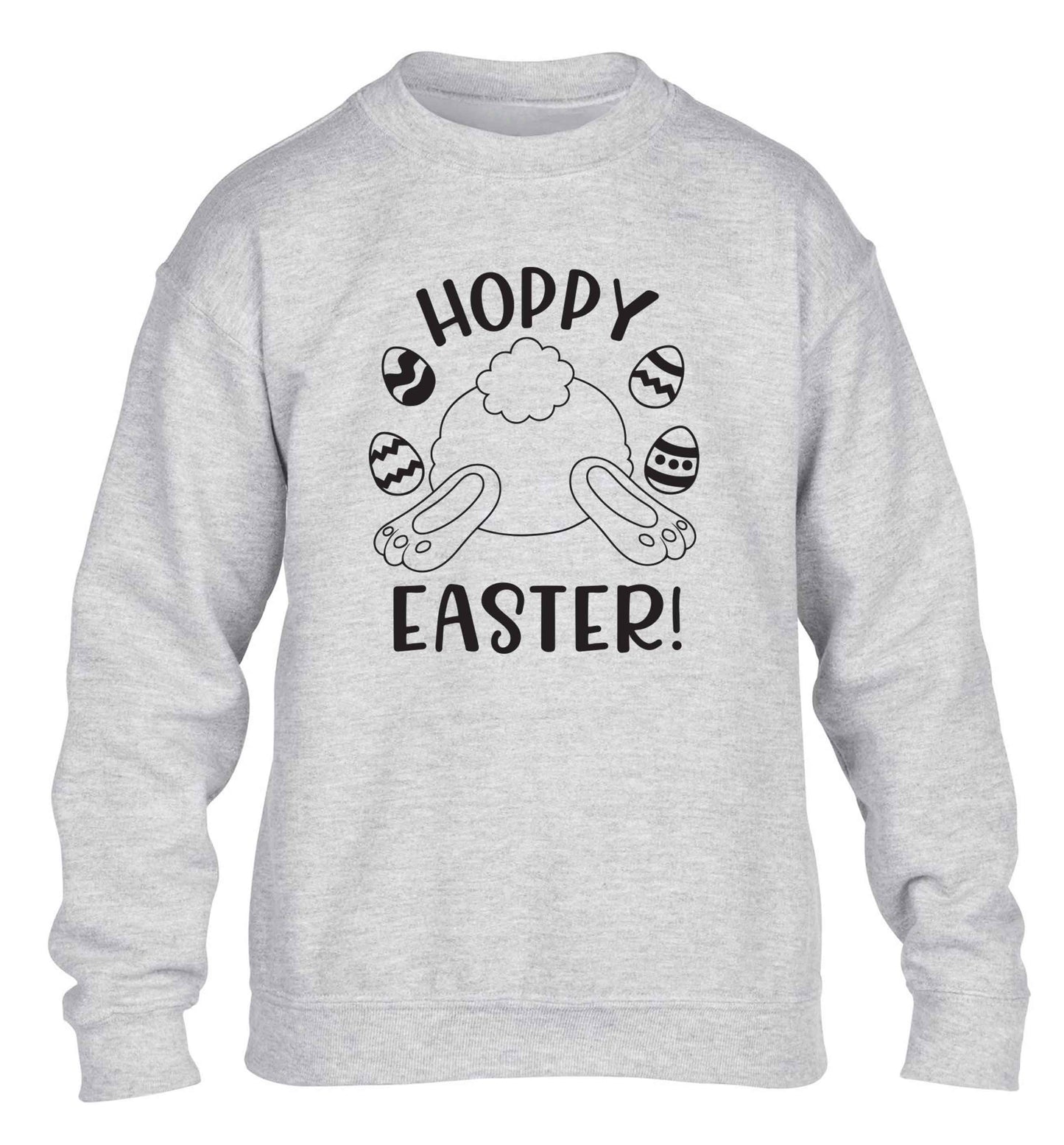 Hoppy Easter children's grey sweater 12-13 Years