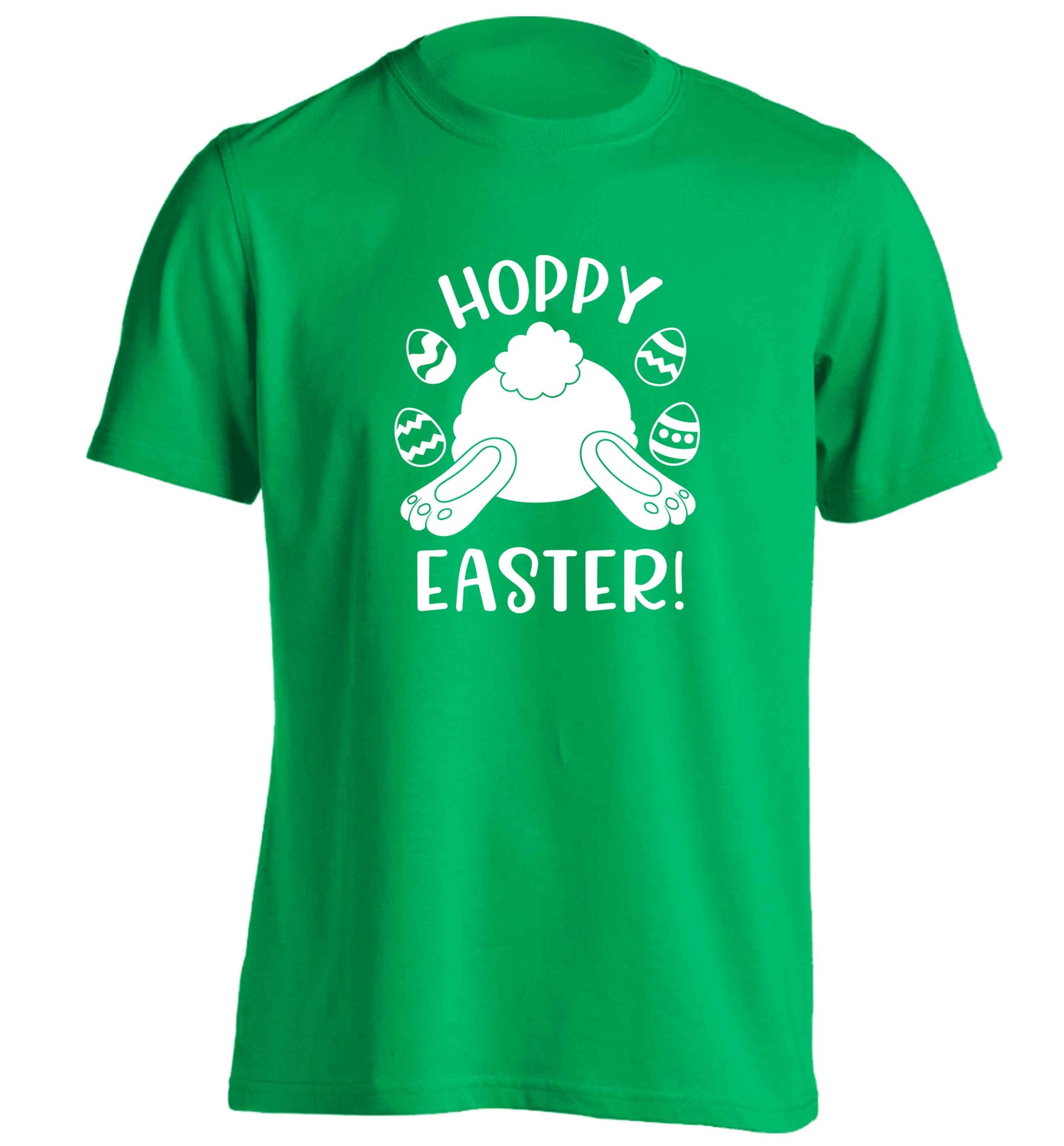 Hoppy Easter adults unisex green Tshirt 2XL