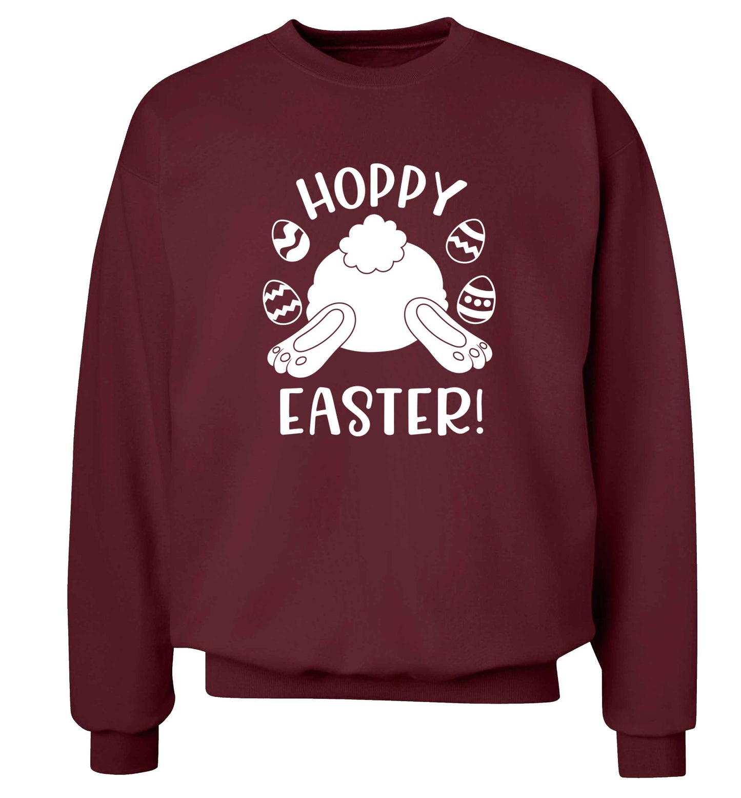 Hoppy Easter adult's unisex maroon sweater 2XL