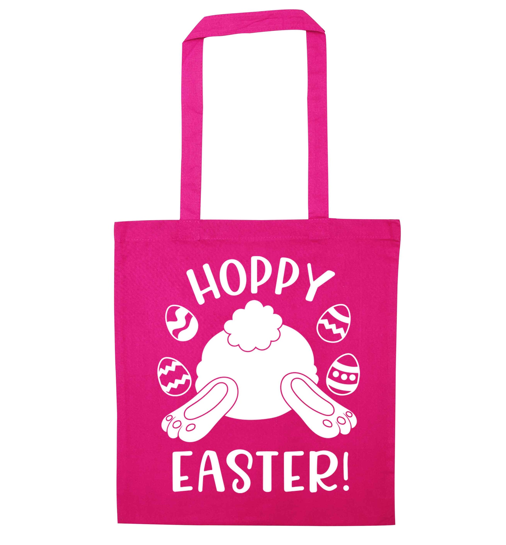 Hoppy Easter pink tote bag