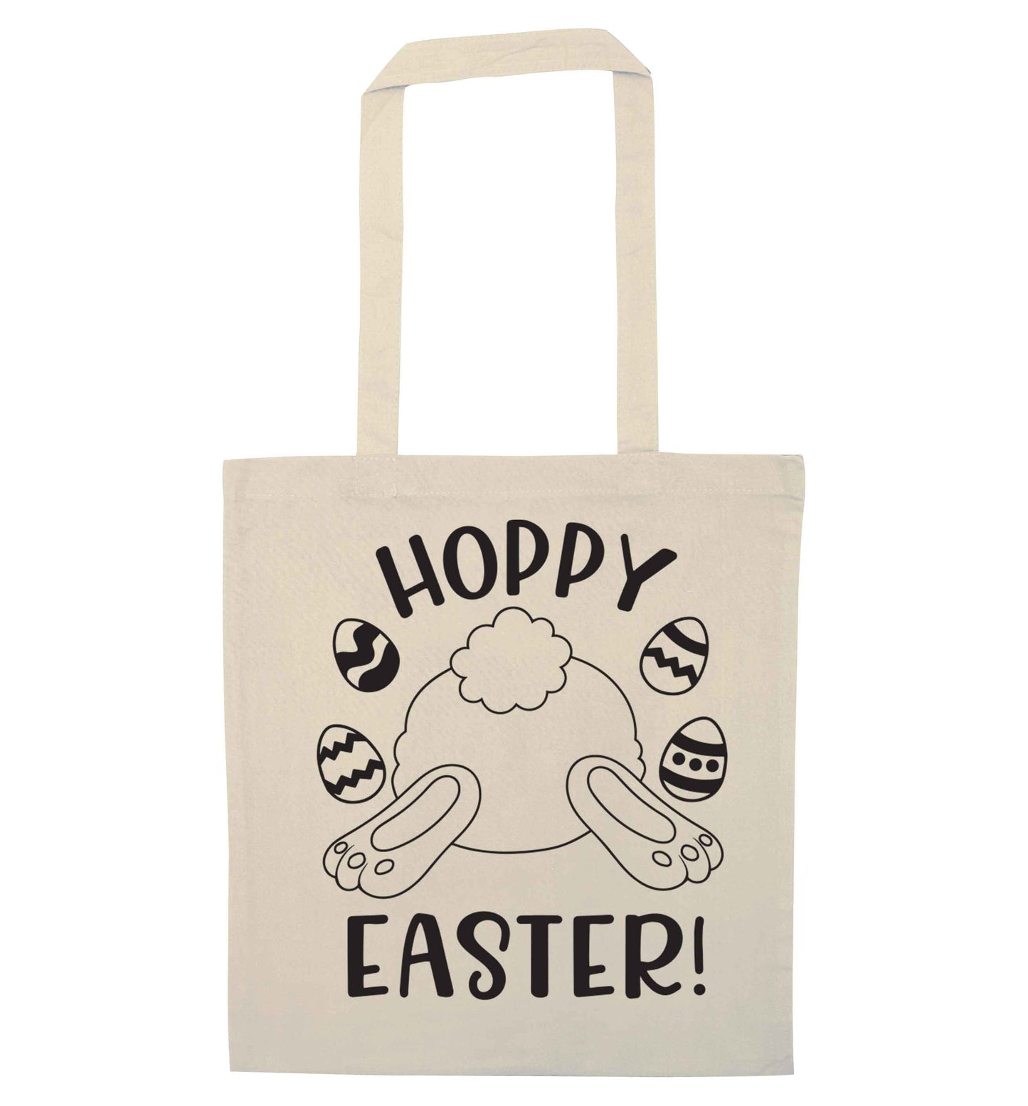 Hoppy Easter natural tote bag