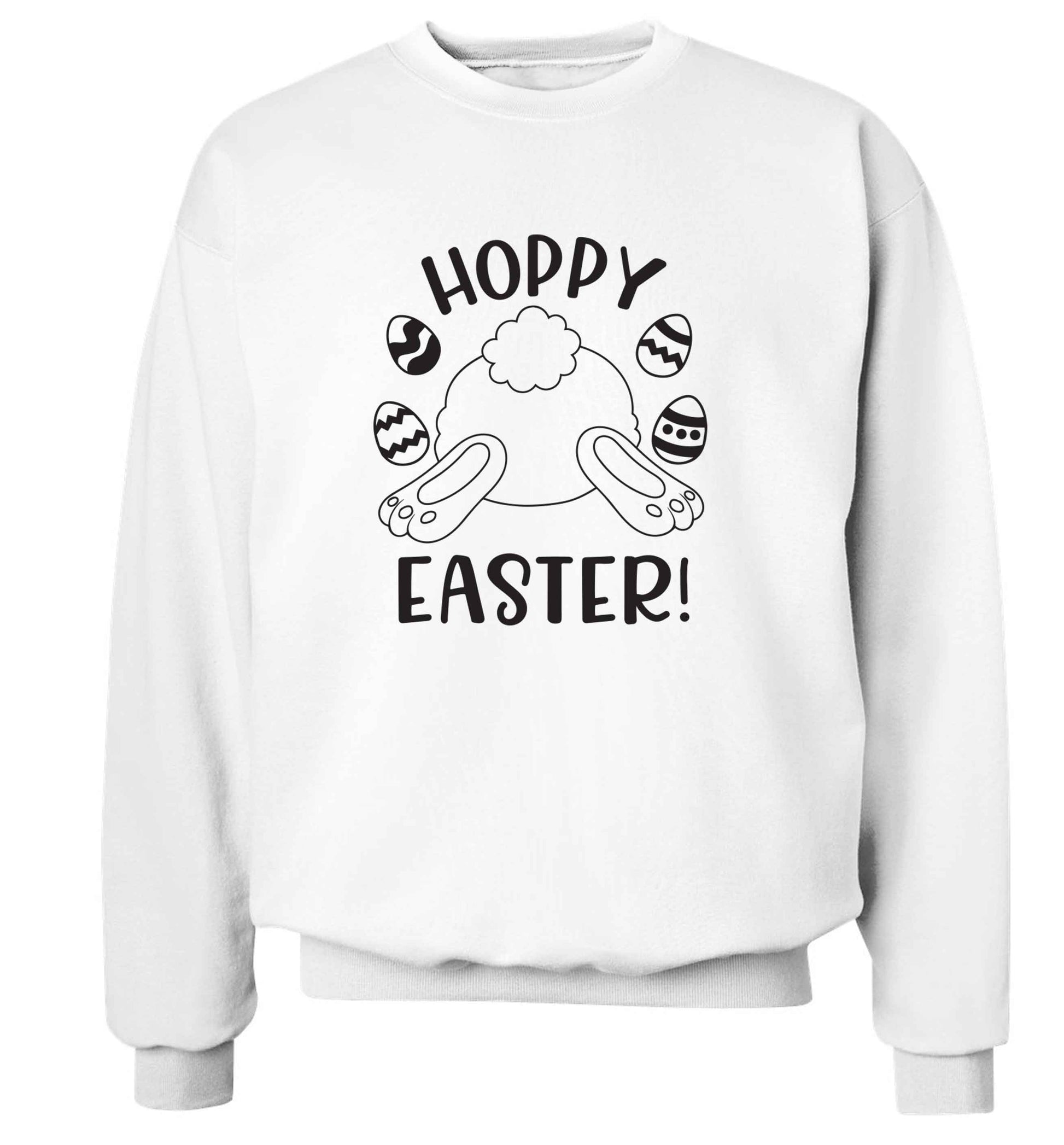 Hoppy Easter adult's unisex white sweater 2XL