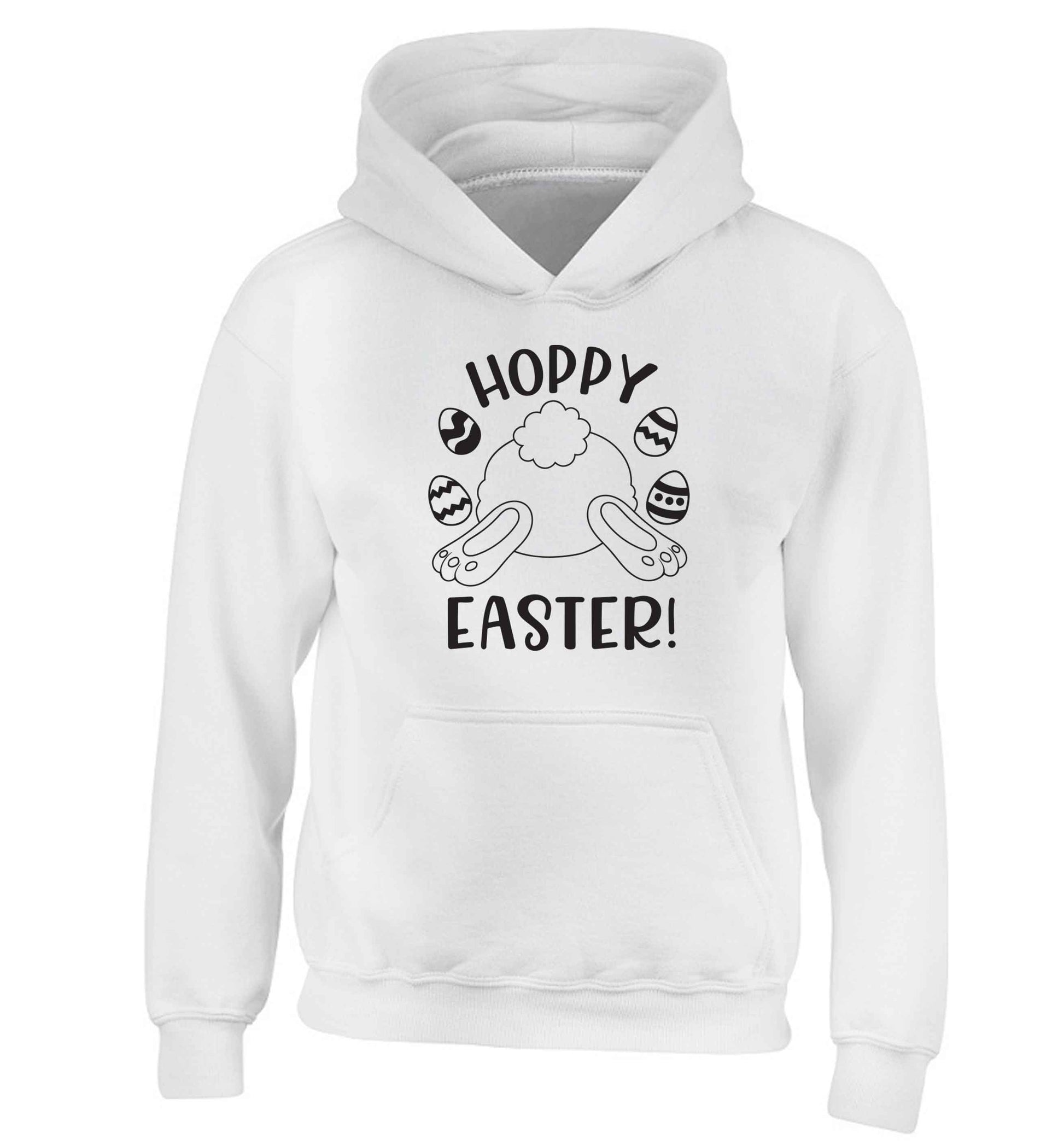 Hoppy Easter children's white hoodie 12-13 Years