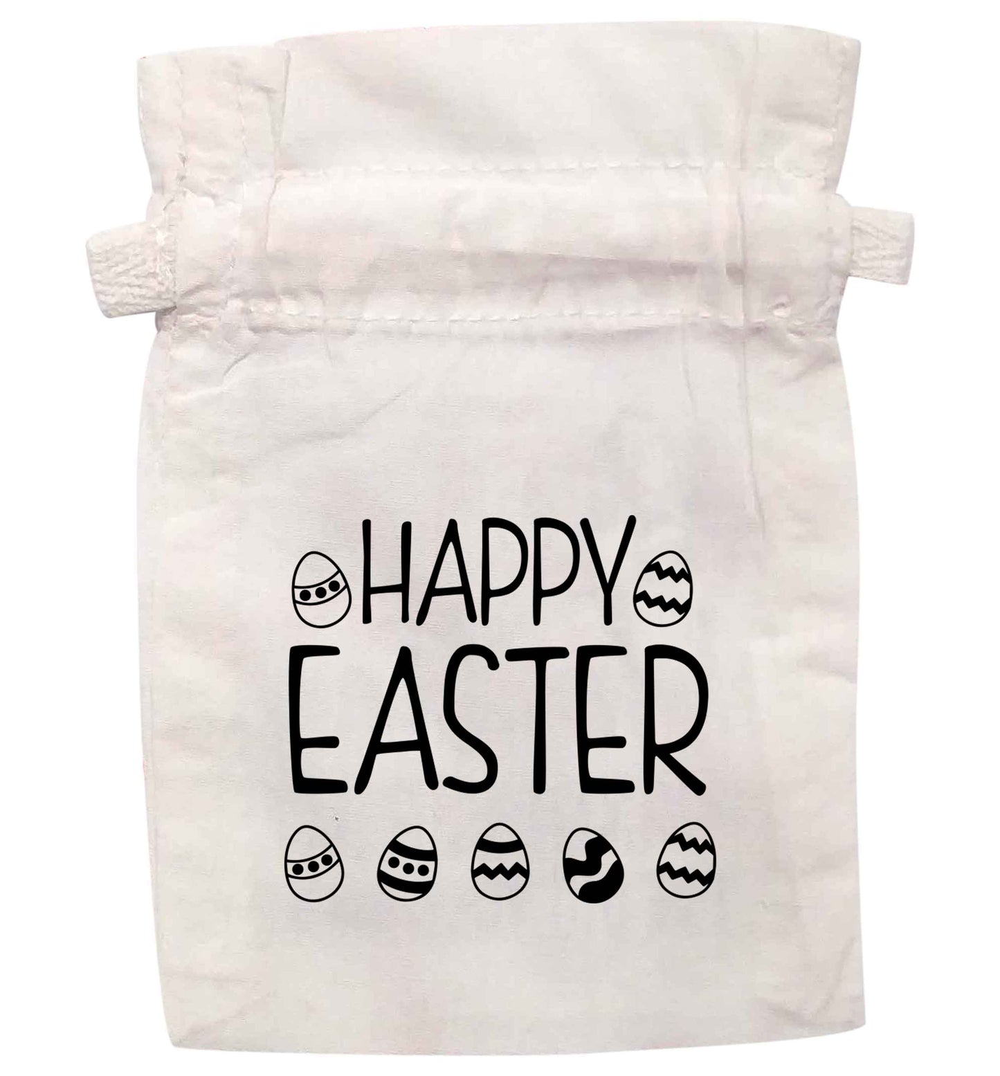 Happy Easter | XS - L | Pouch / Drawstring bag / Sack | Organic Cotton | Bulk discounts available!