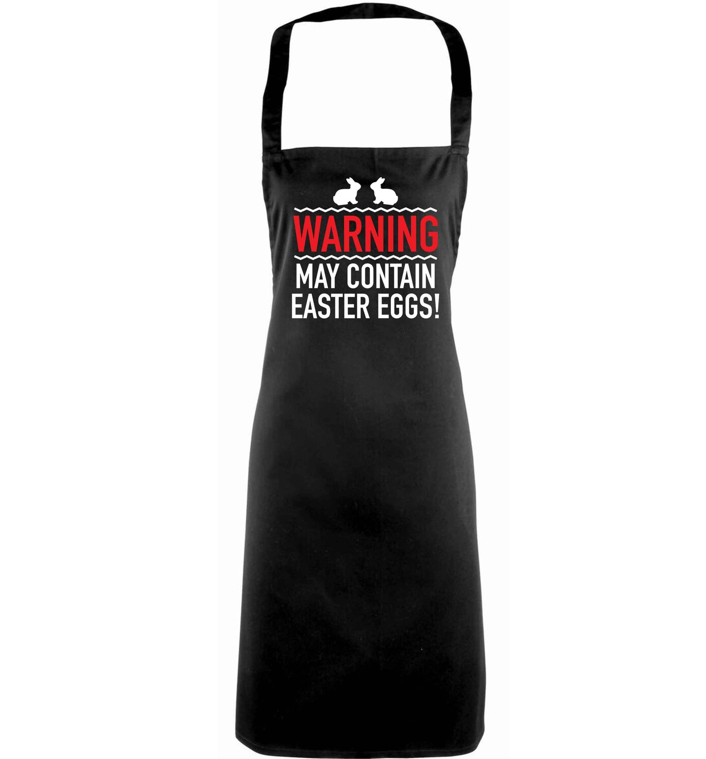 Warning may contain Easter eggs adults black apron