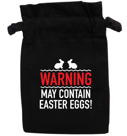 Warning may contain Easter eggs | XS - L | Pouch / Drawstring bag / Sack | Organic Cotton | Bulk discounts available!