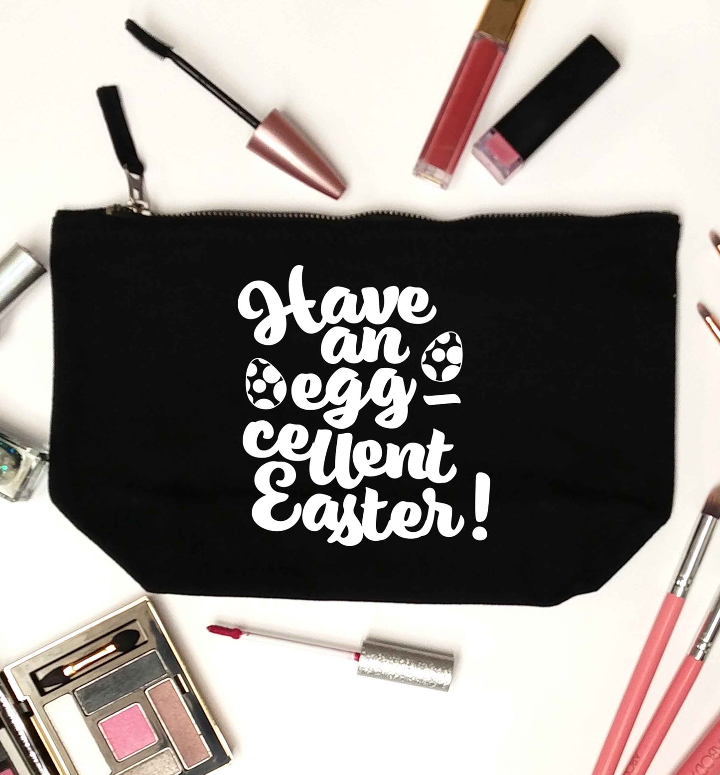 Have an eggcellent Easter black makeup bag