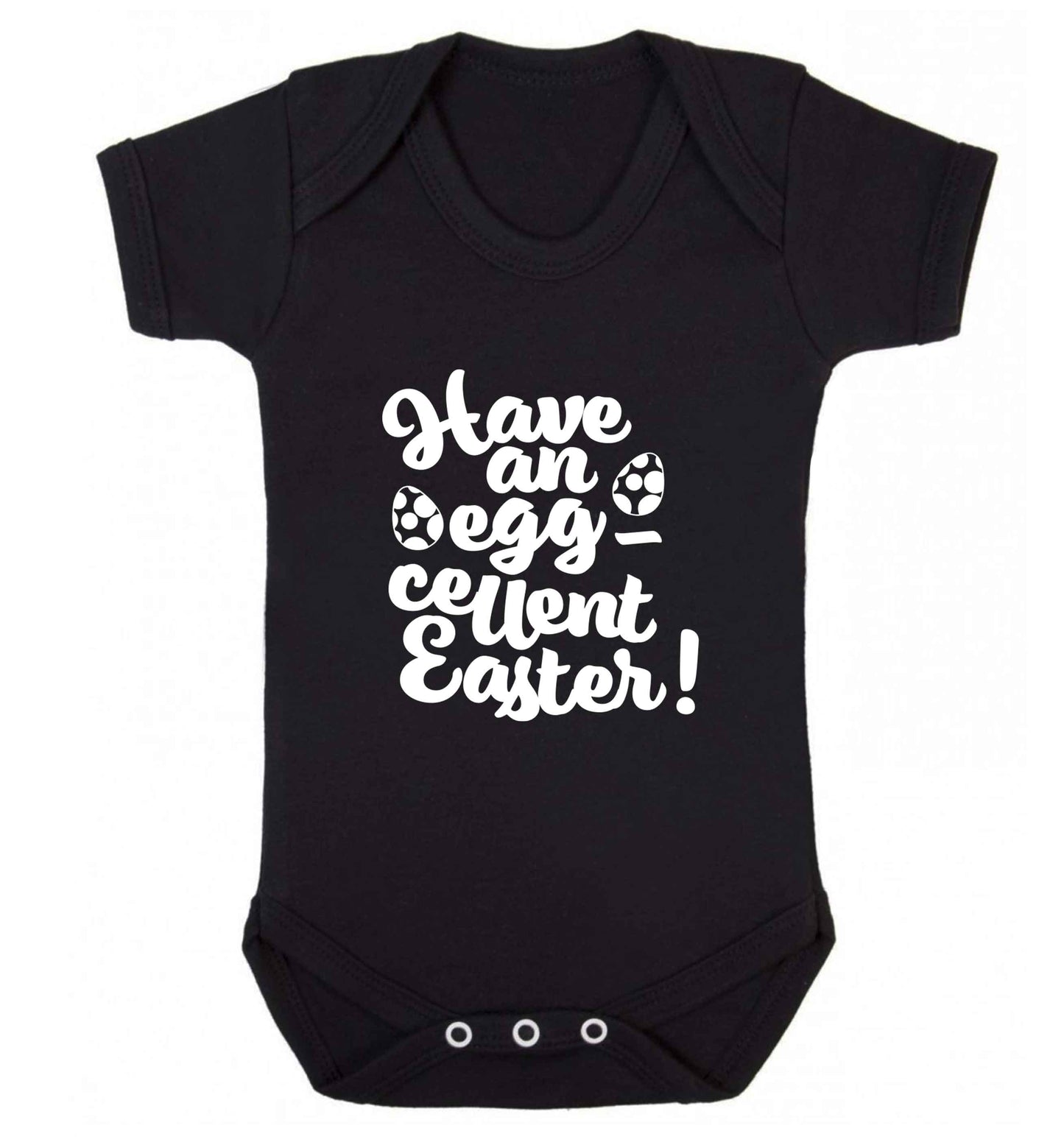 Have an eggcellent Easter baby vest black 18-24 months