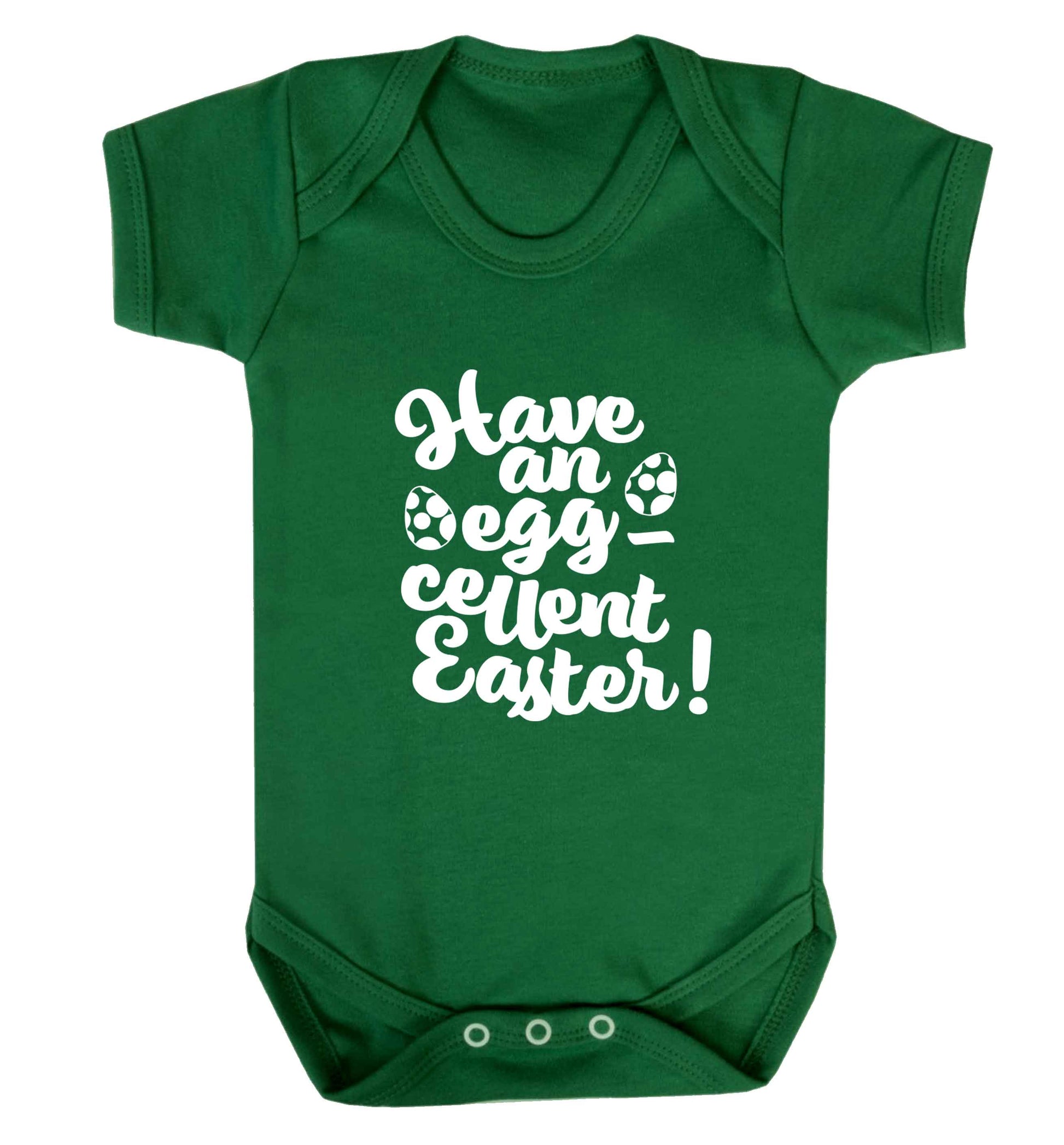 Have an eggcellent Easter baby vest green 18-24 months
