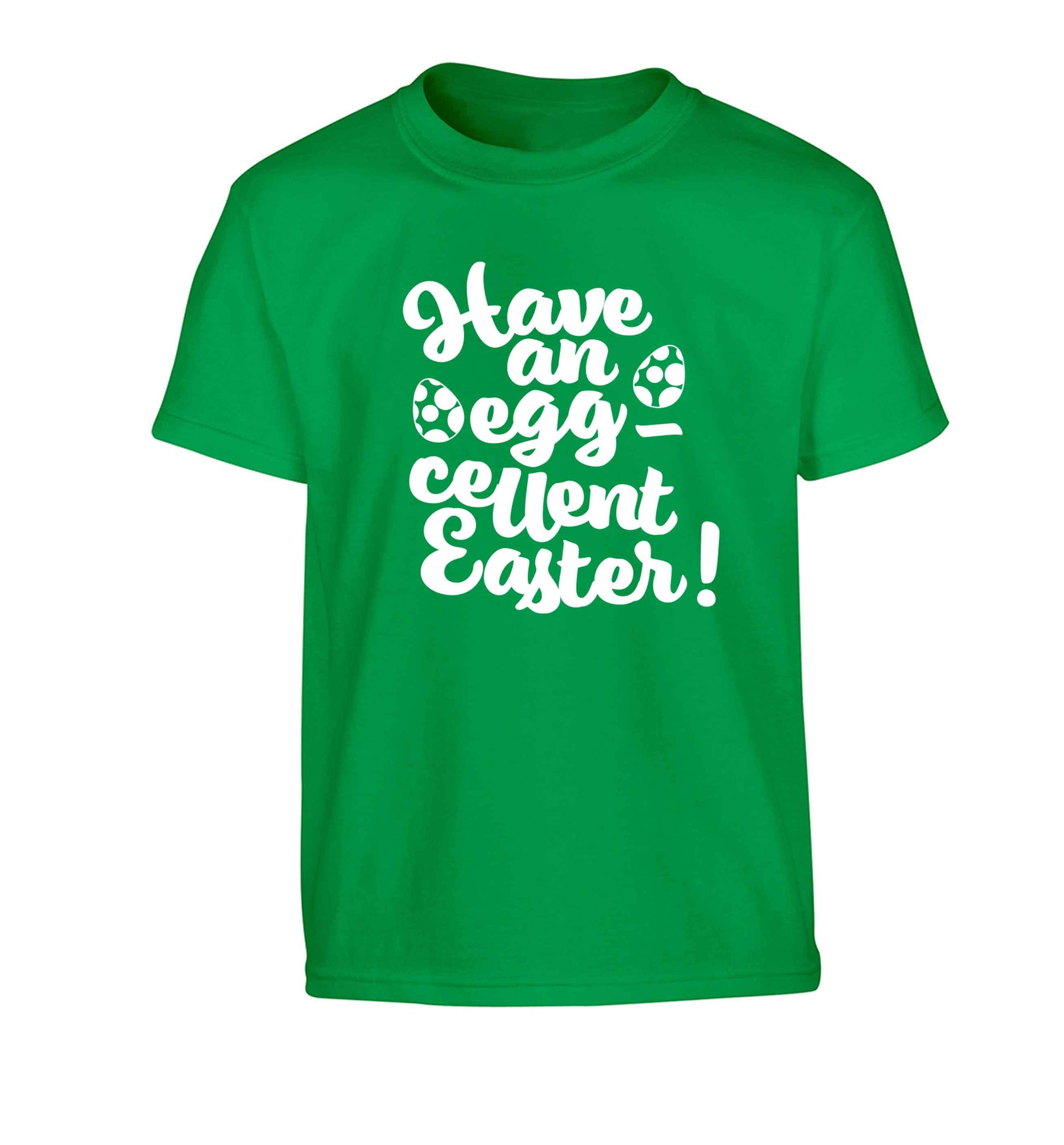 Have an eggcellent Easter Children's green Tshirt 12-13 Years