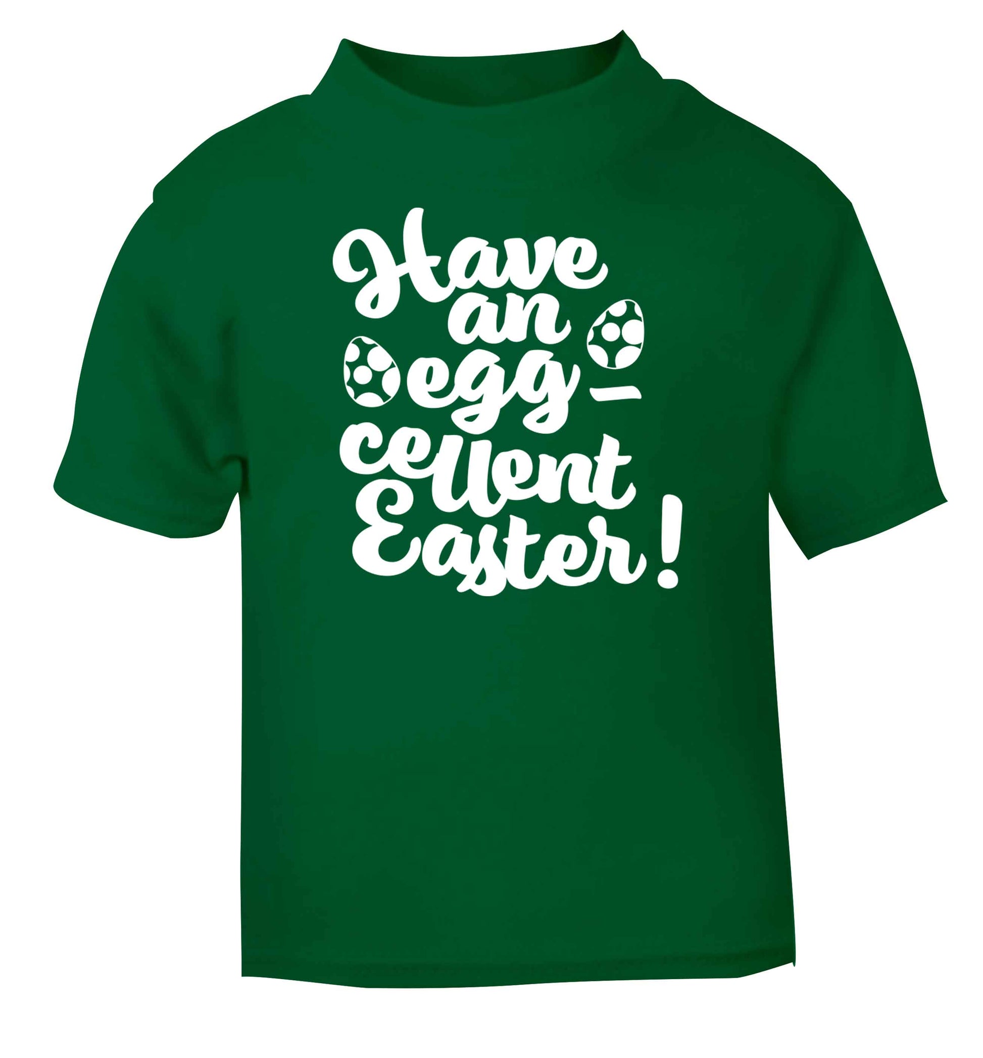 Have an eggcellent Easter green baby toddler Tshirt 2 Years