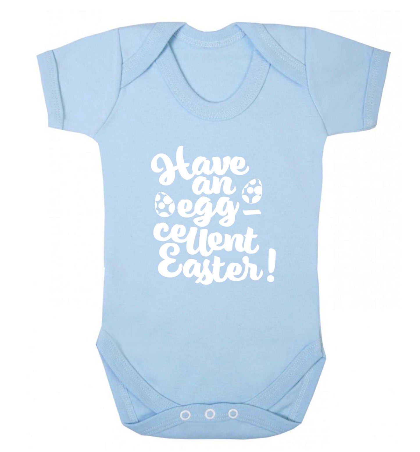 Have an eggcellent Easter baby vest pale blue 18-24 months