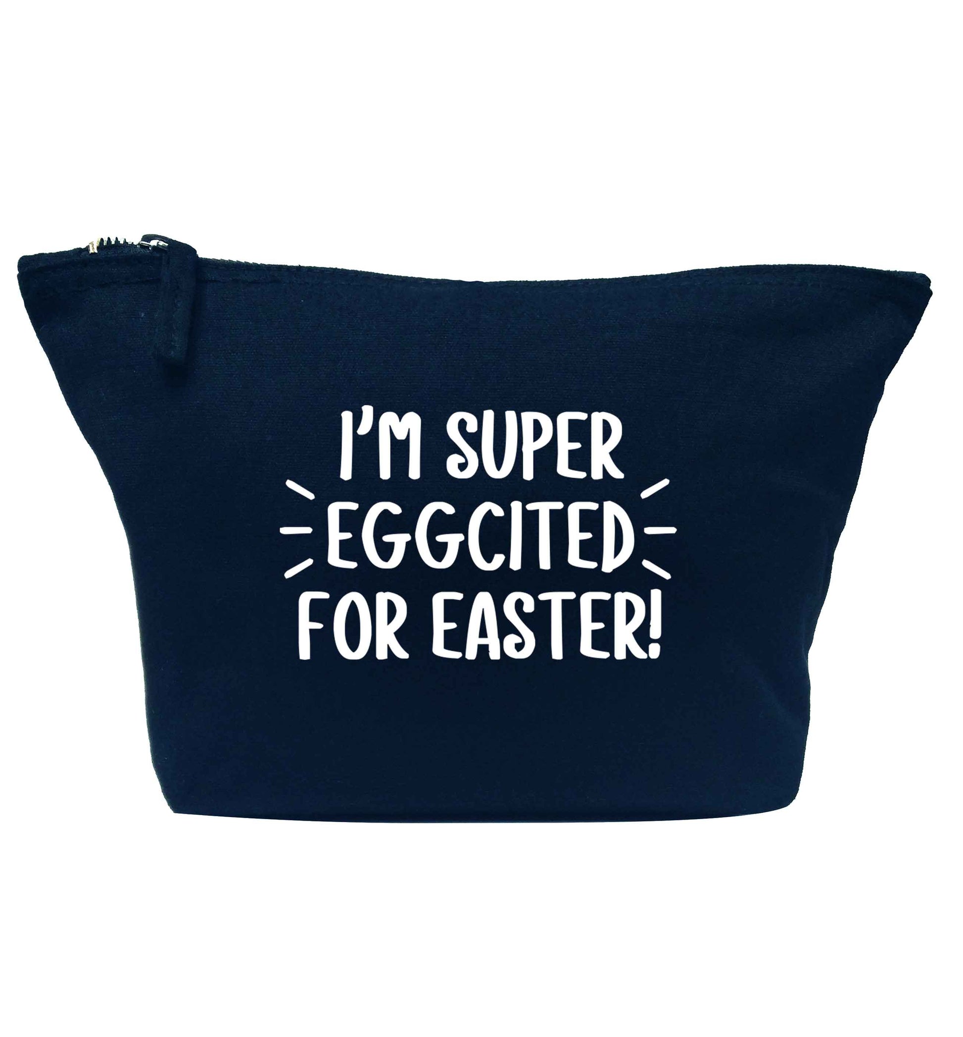 I'm super eggcited for Easter navy makeup bag