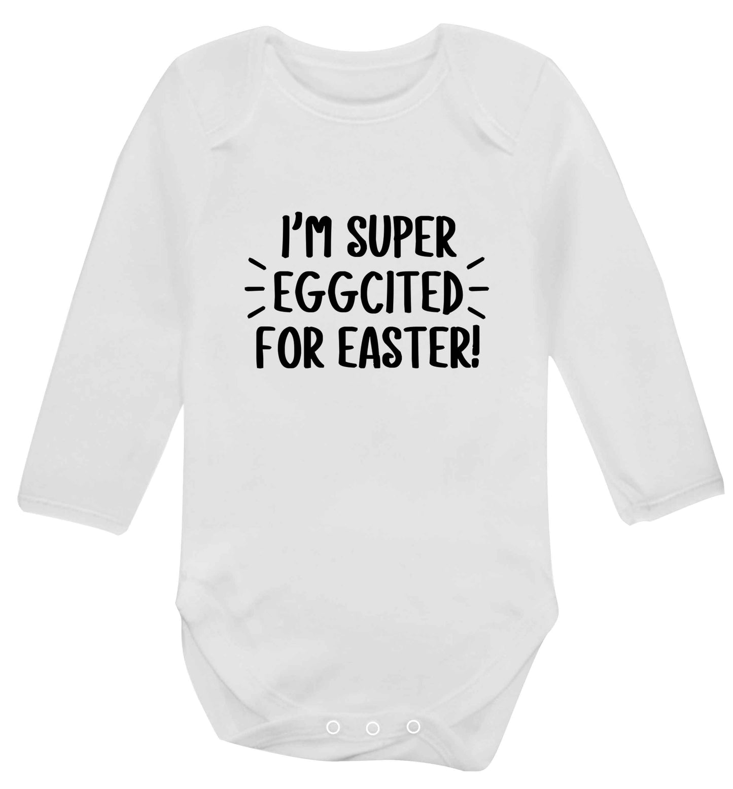 I'm super eggcited for Easter baby vest long sleeved white 6-12 months