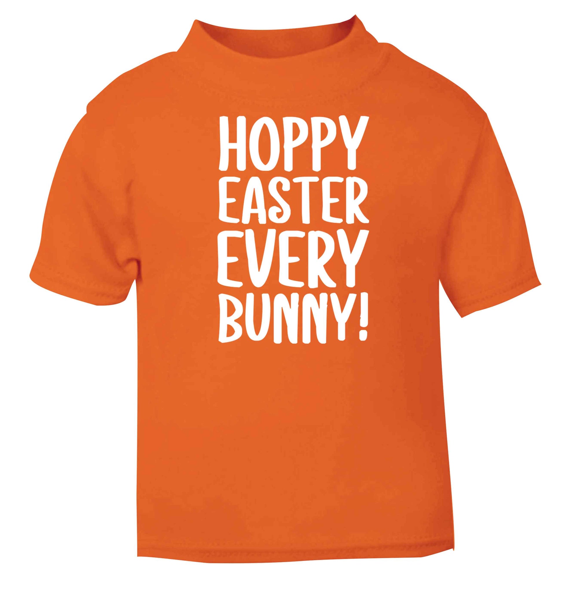Hoppy Easter every bunny! orange baby toddler Tshirt 2 Years