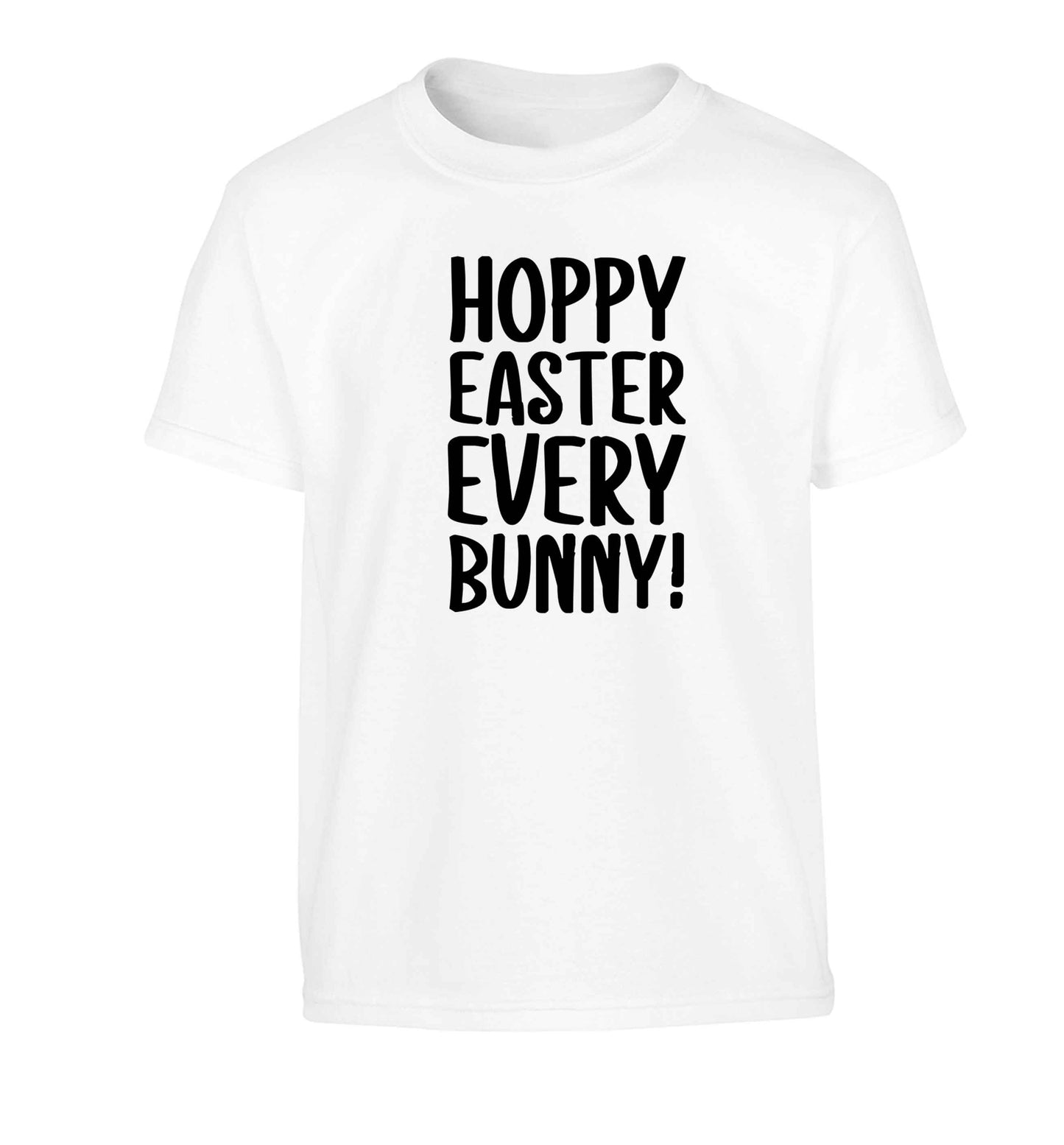 Hoppy Easter every bunny! Children's white Tshirt 12-13 Years