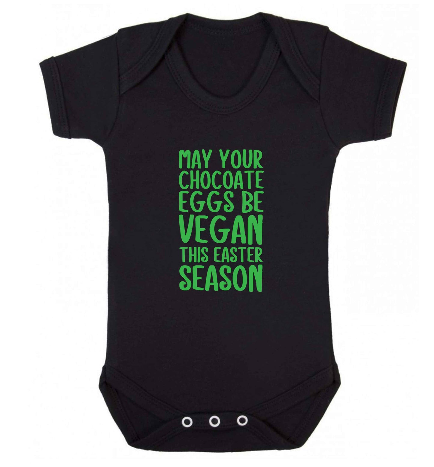 Easter bunny approved! Vegans will love this easter themed baby vest black 18-24 months