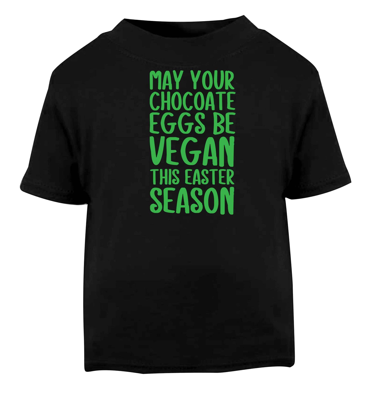 Easter bunny approved! Vegans will love this easter themed Black baby toddler Tshirt 2 years