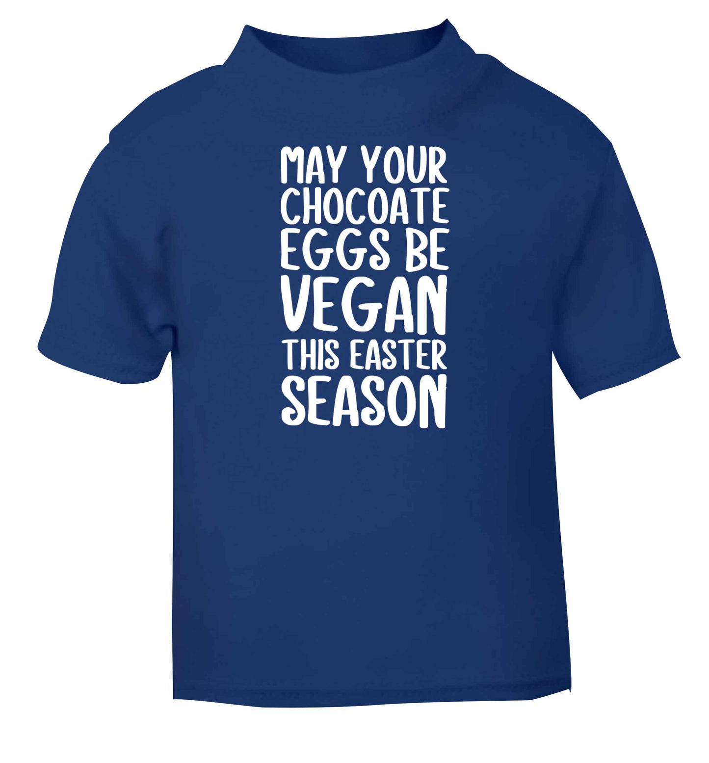Easter bunny approved! Vegans will love this easter themed blue baby toddler Tshirt 2 Years